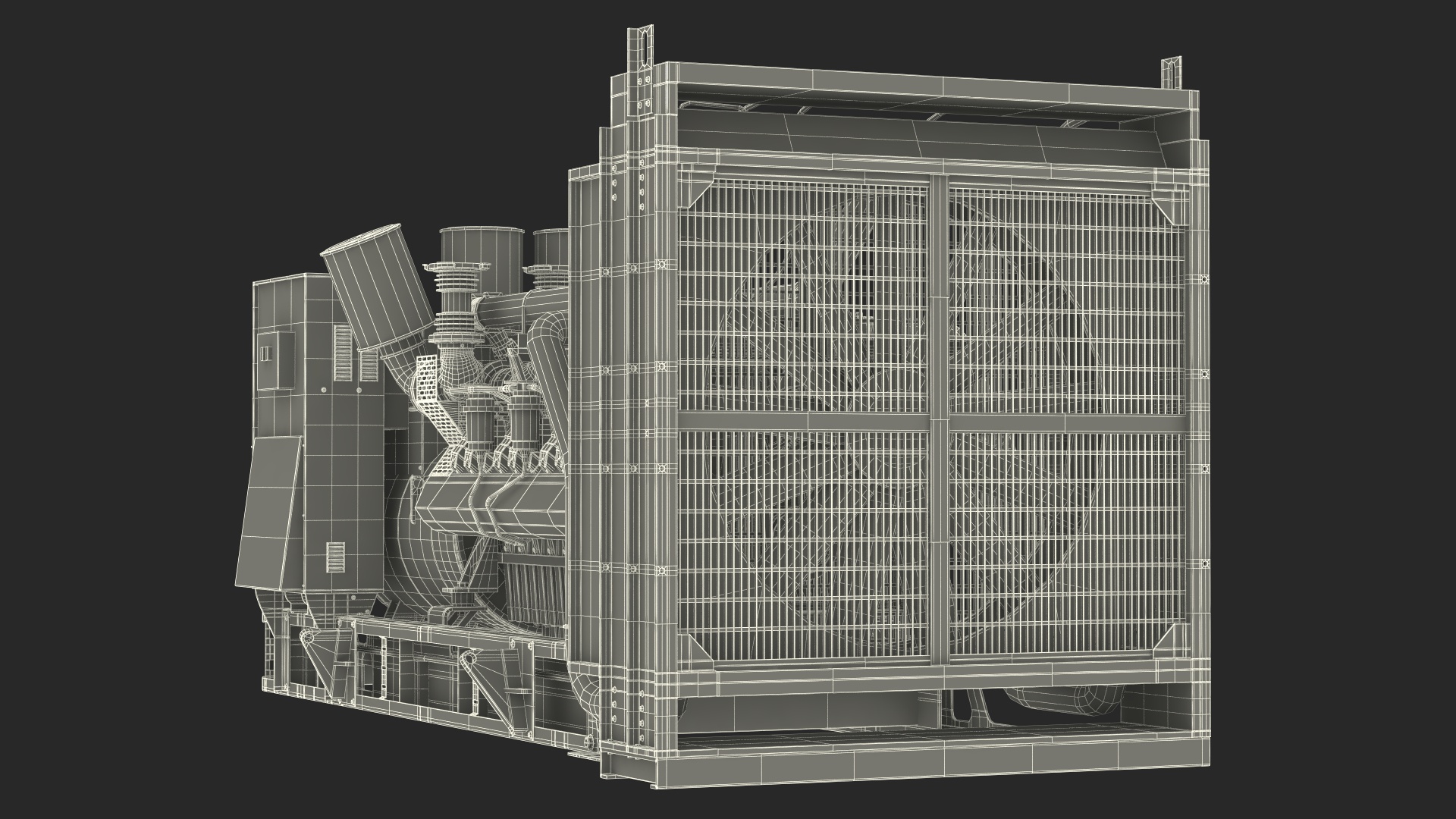 Kohler Diesel Generator Sand Color 3D model