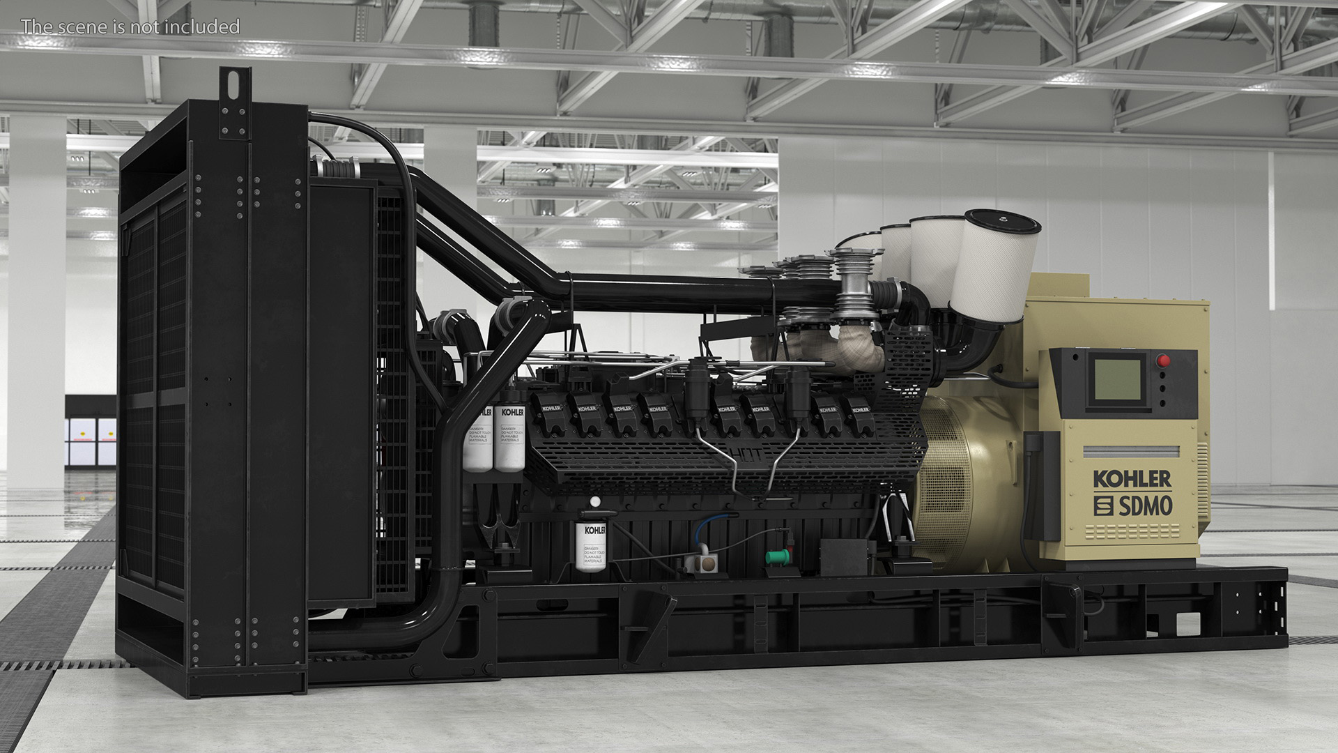 Kohler Diesel Generator Sand Color 3D model