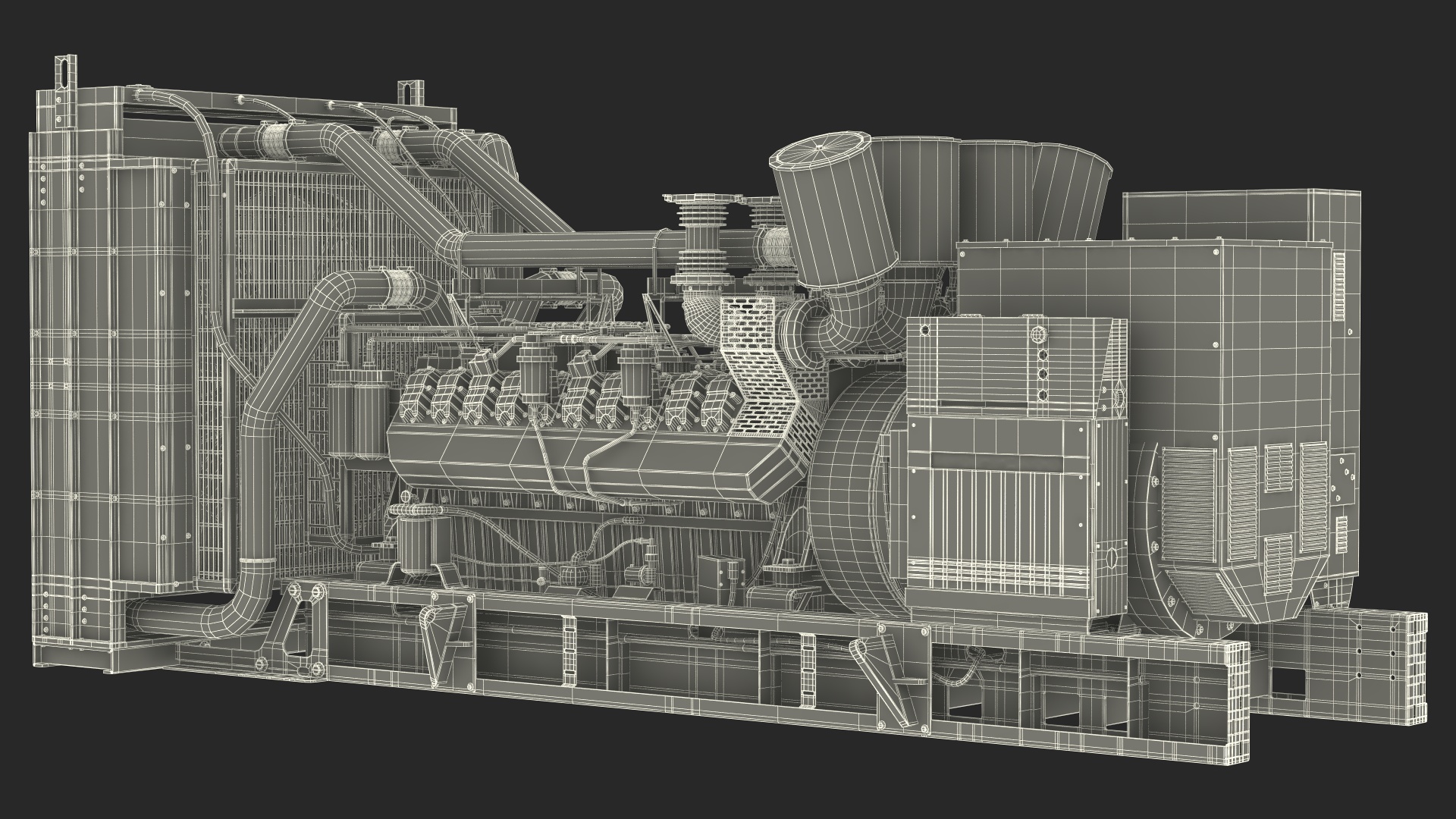 Kohler Diesel Generator Sand Color 3D model