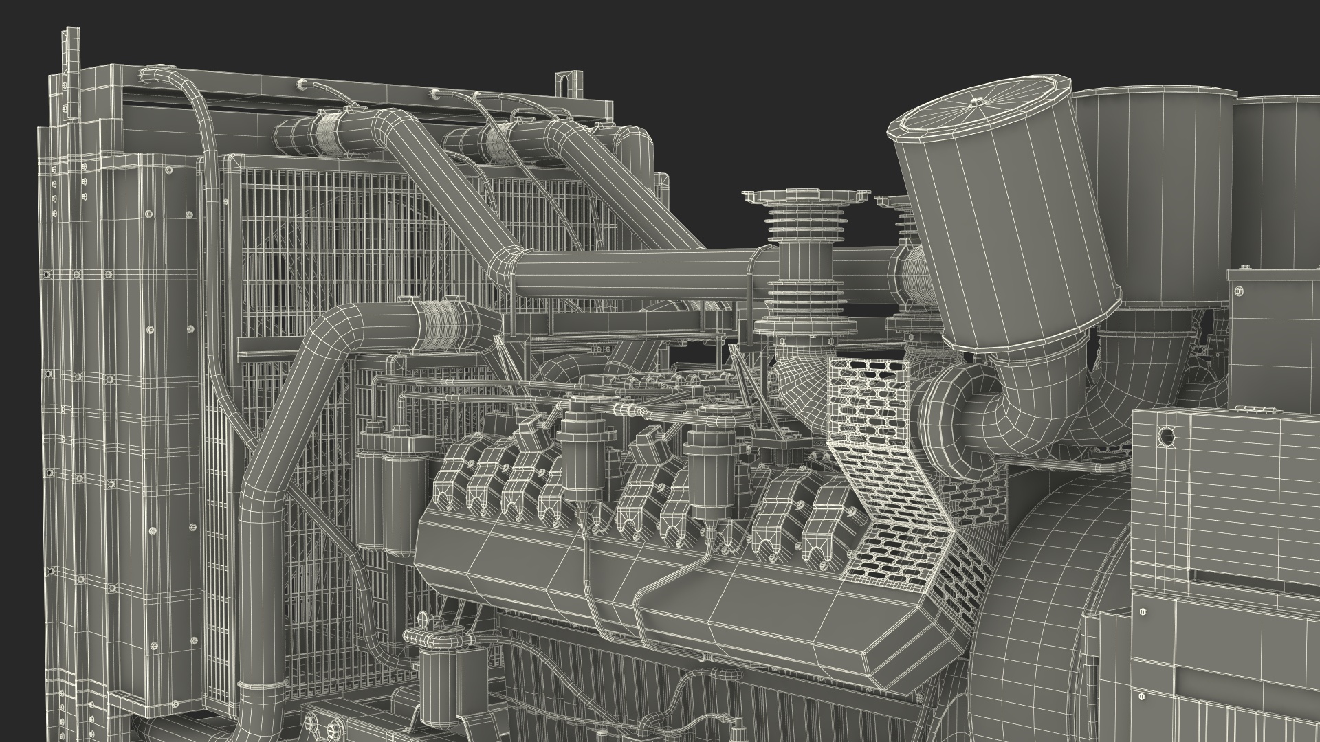 Kohler Diesel Generator Sand Color 3D model