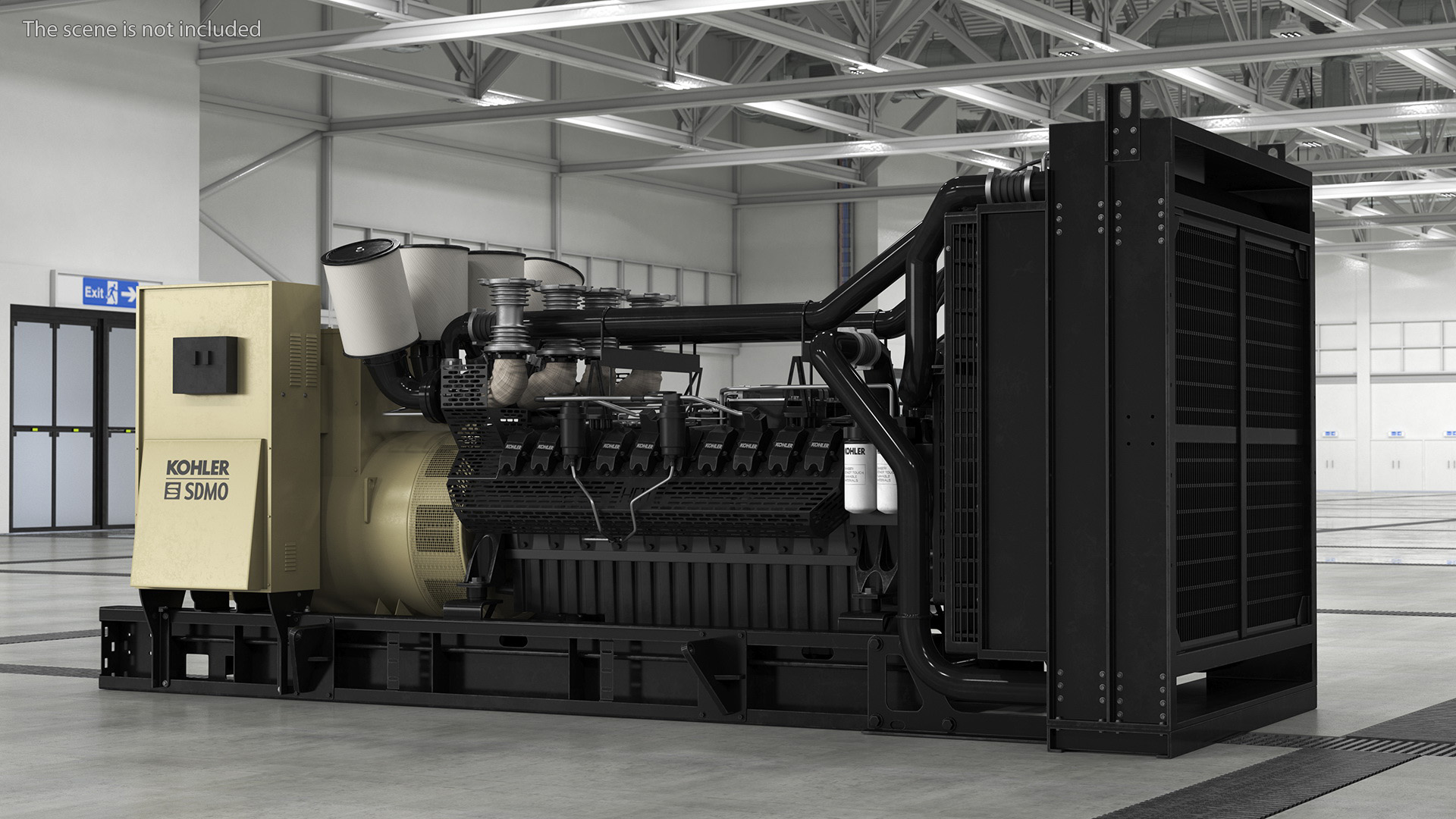 Kohler Diesel Generator Sand Color 3D model