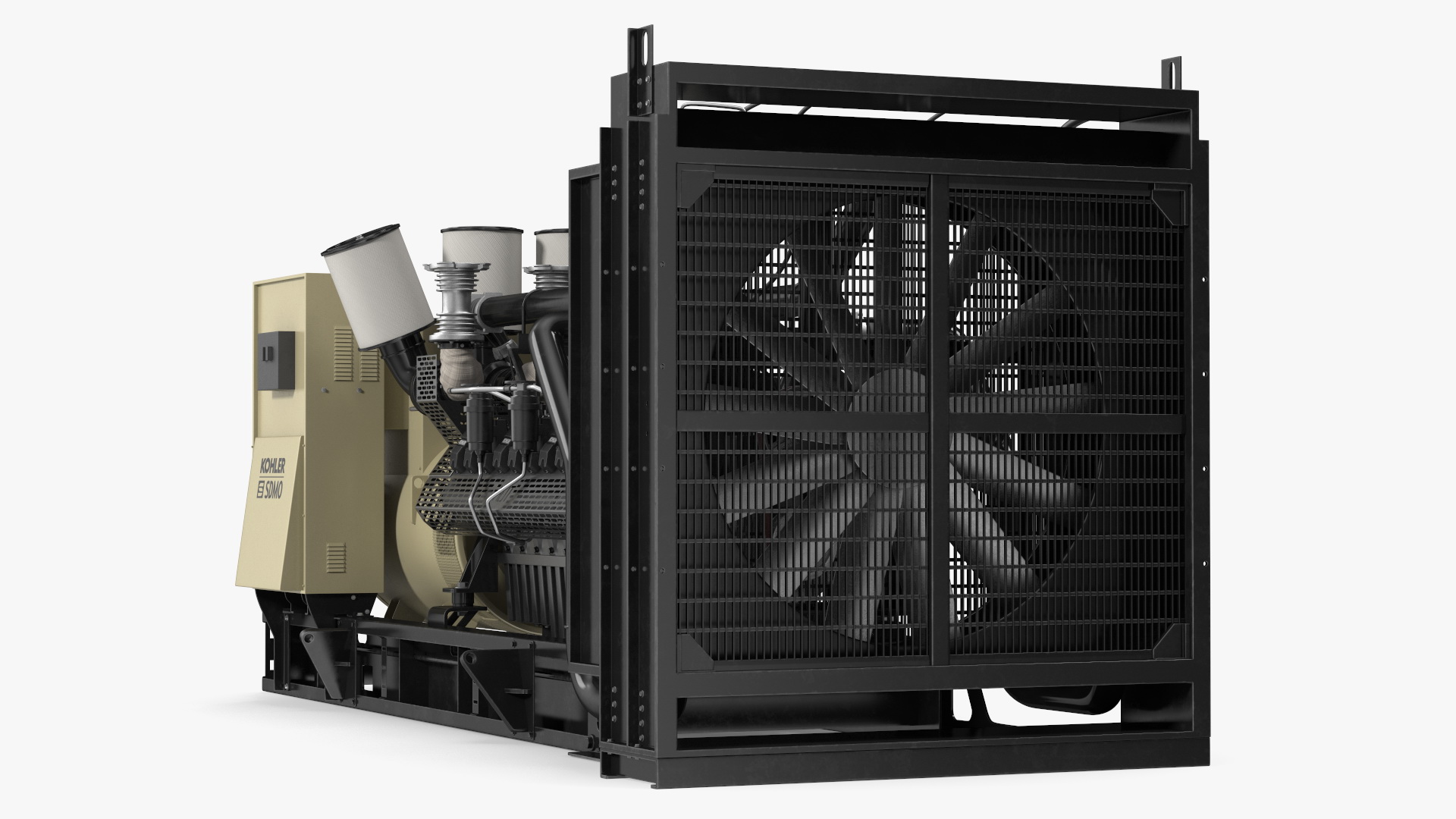 Kohler Diesel Generator Sand Color 3D model
