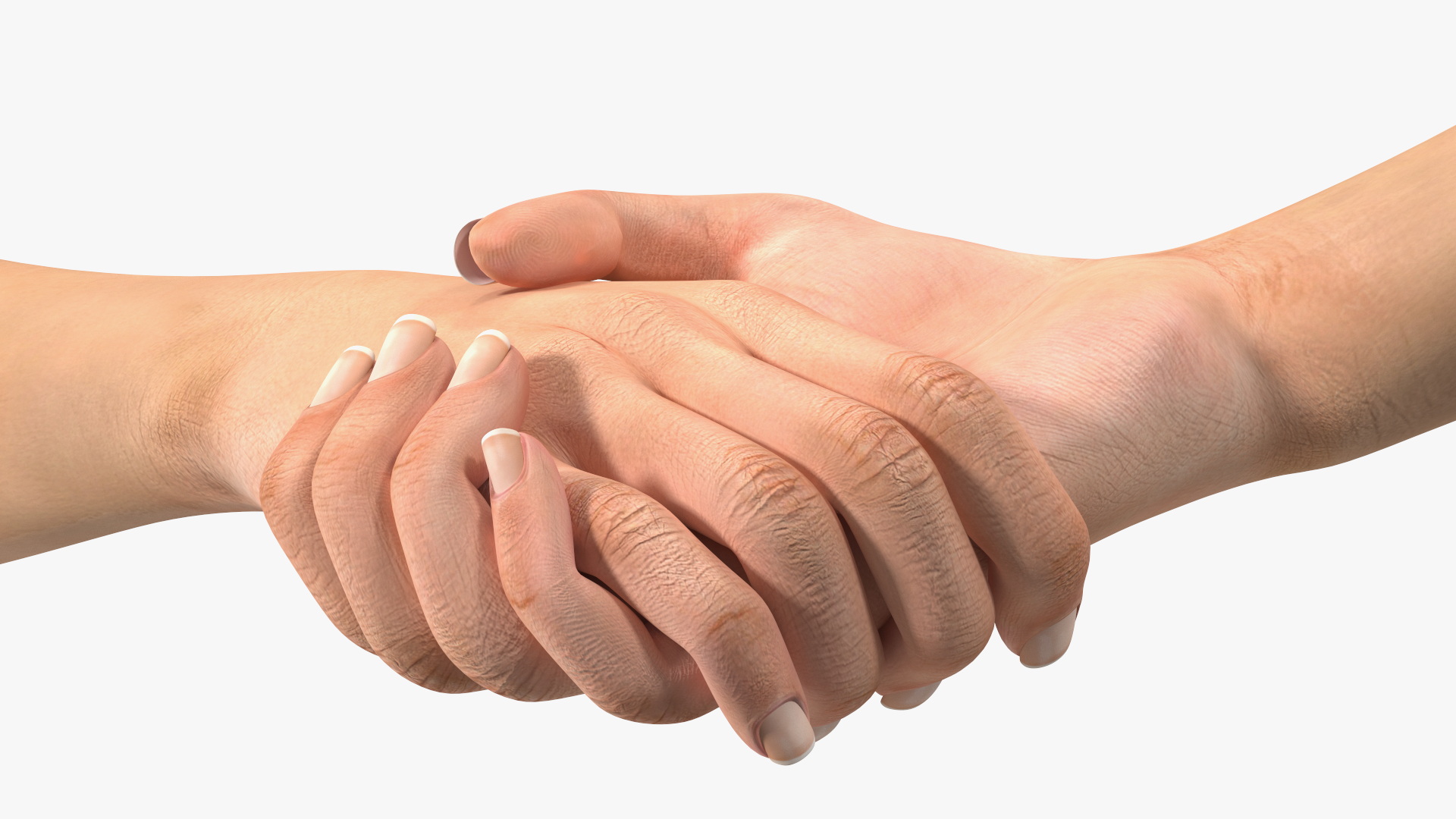 3D Handshake Female Hand