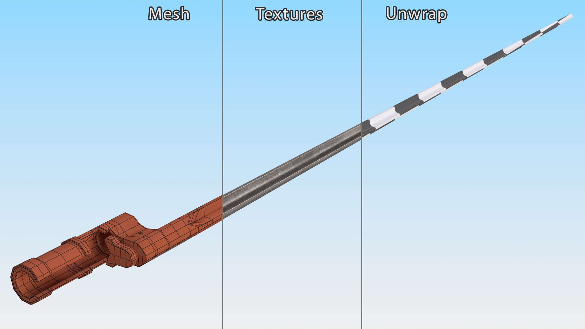 3D model Soviet Bayonet Blade