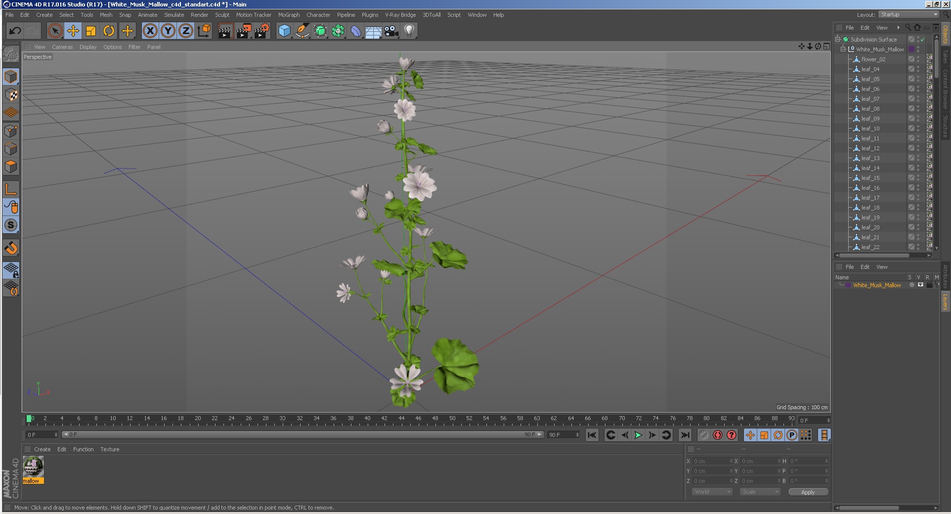 White Musk Mallow 3D