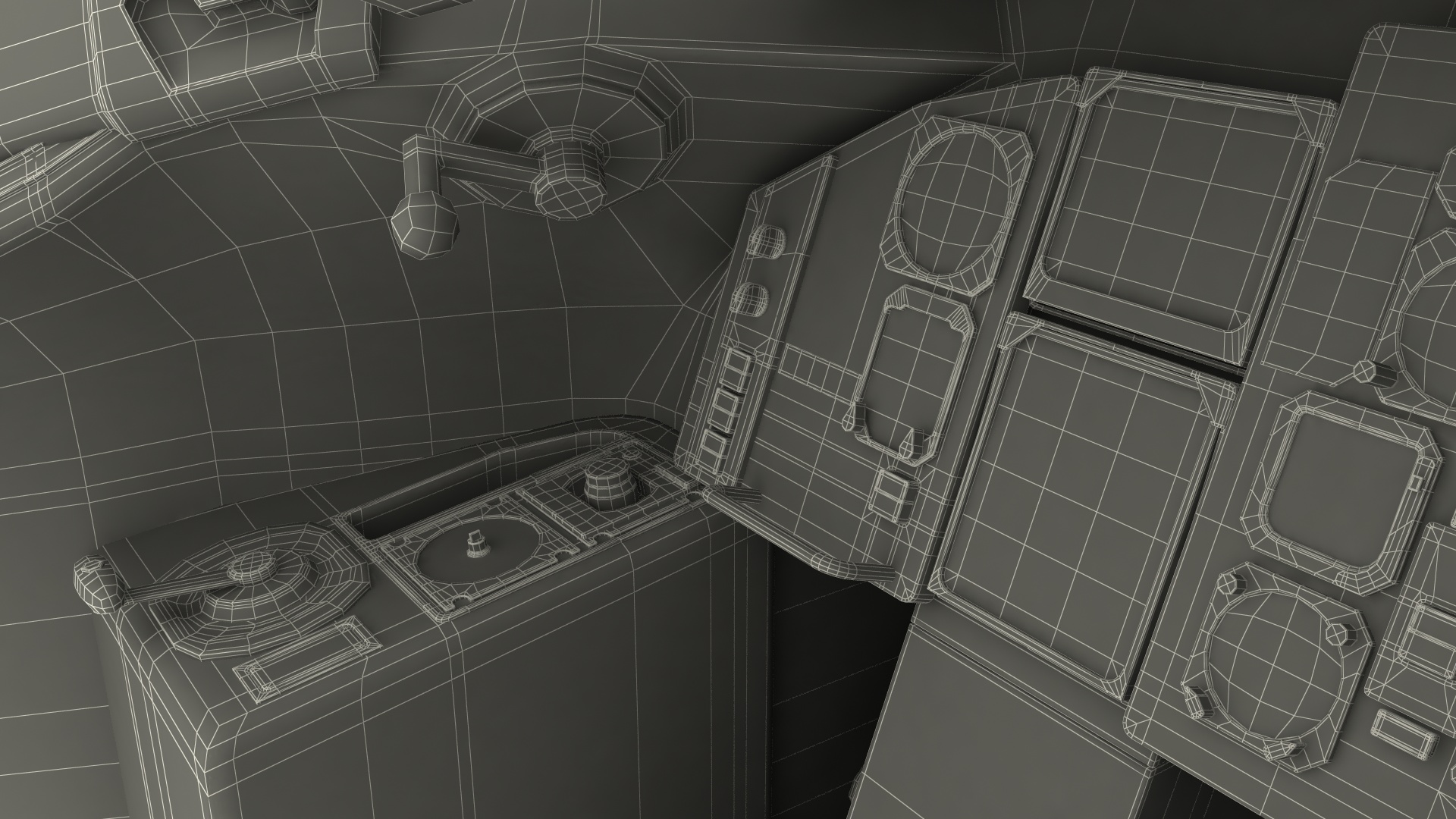 3D Airplane Dashboard model