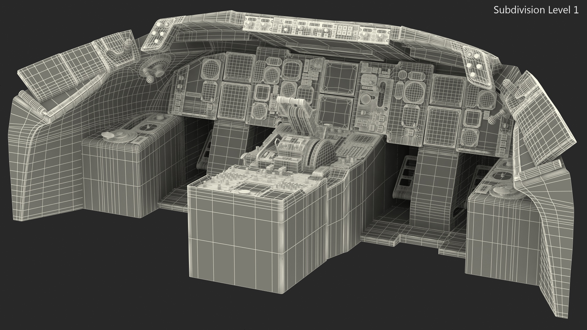 3D Airplane Dashboard model