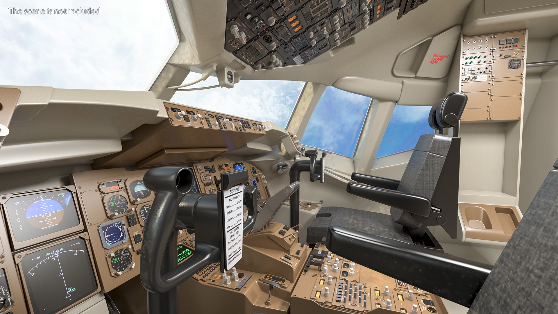 3D Airplane Dashboard model