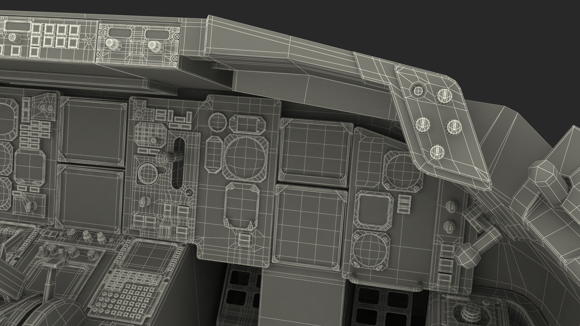 3D Airplane Dashboard model