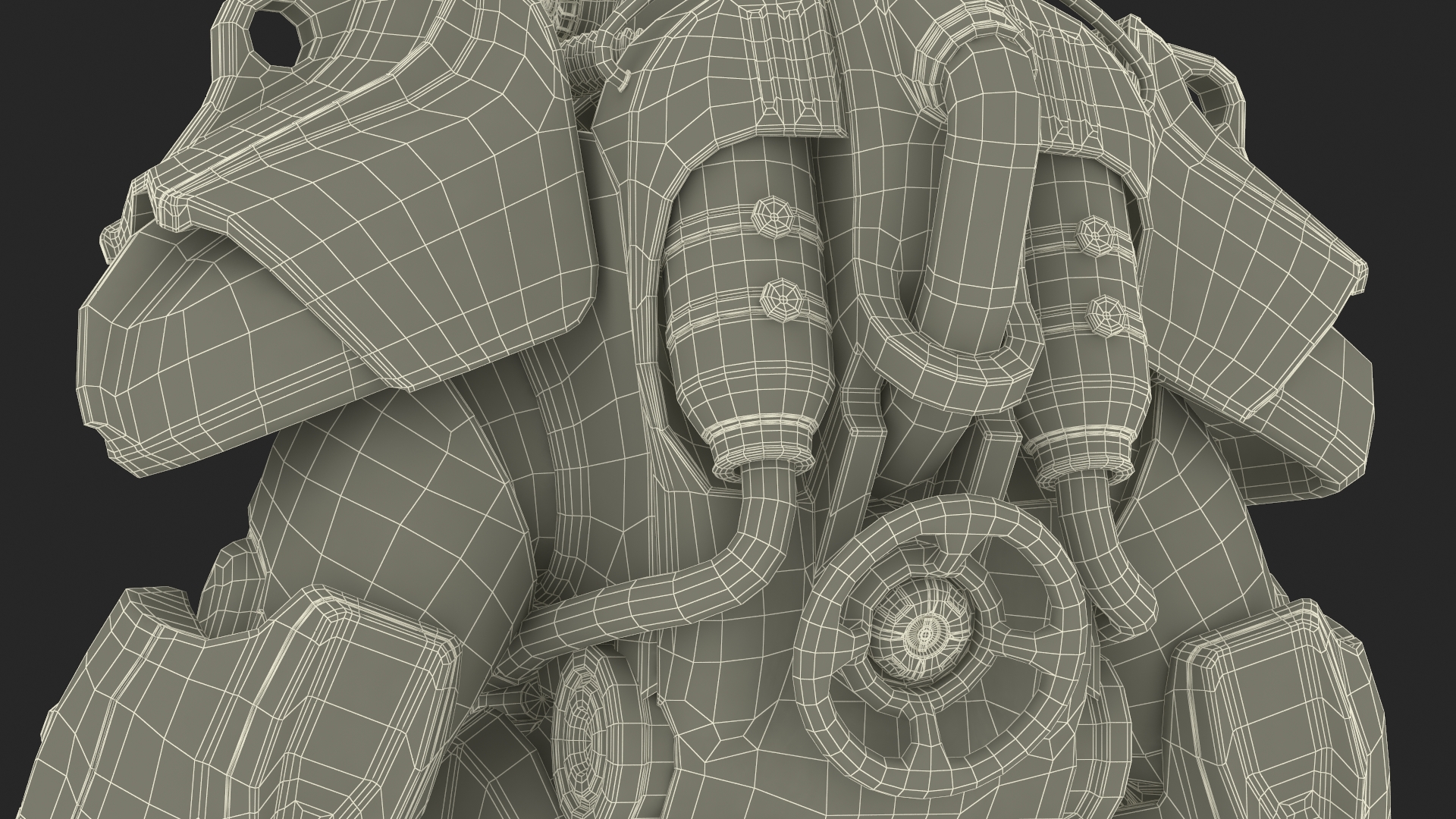 3D T 60 Power Armor Fallout with Rifle Rigged for Cinema 4D