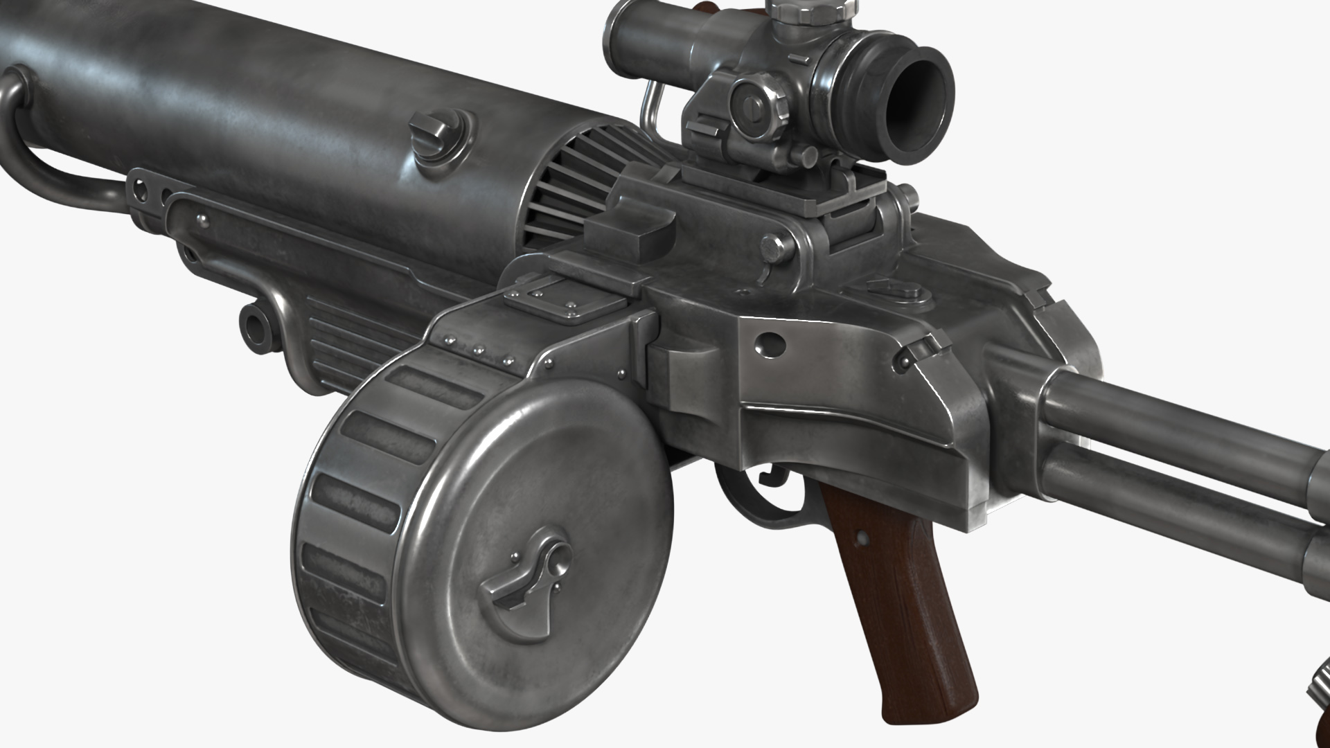 3D T 60 Power Armor Fallout with Rifle Rigged for Cinema 4D