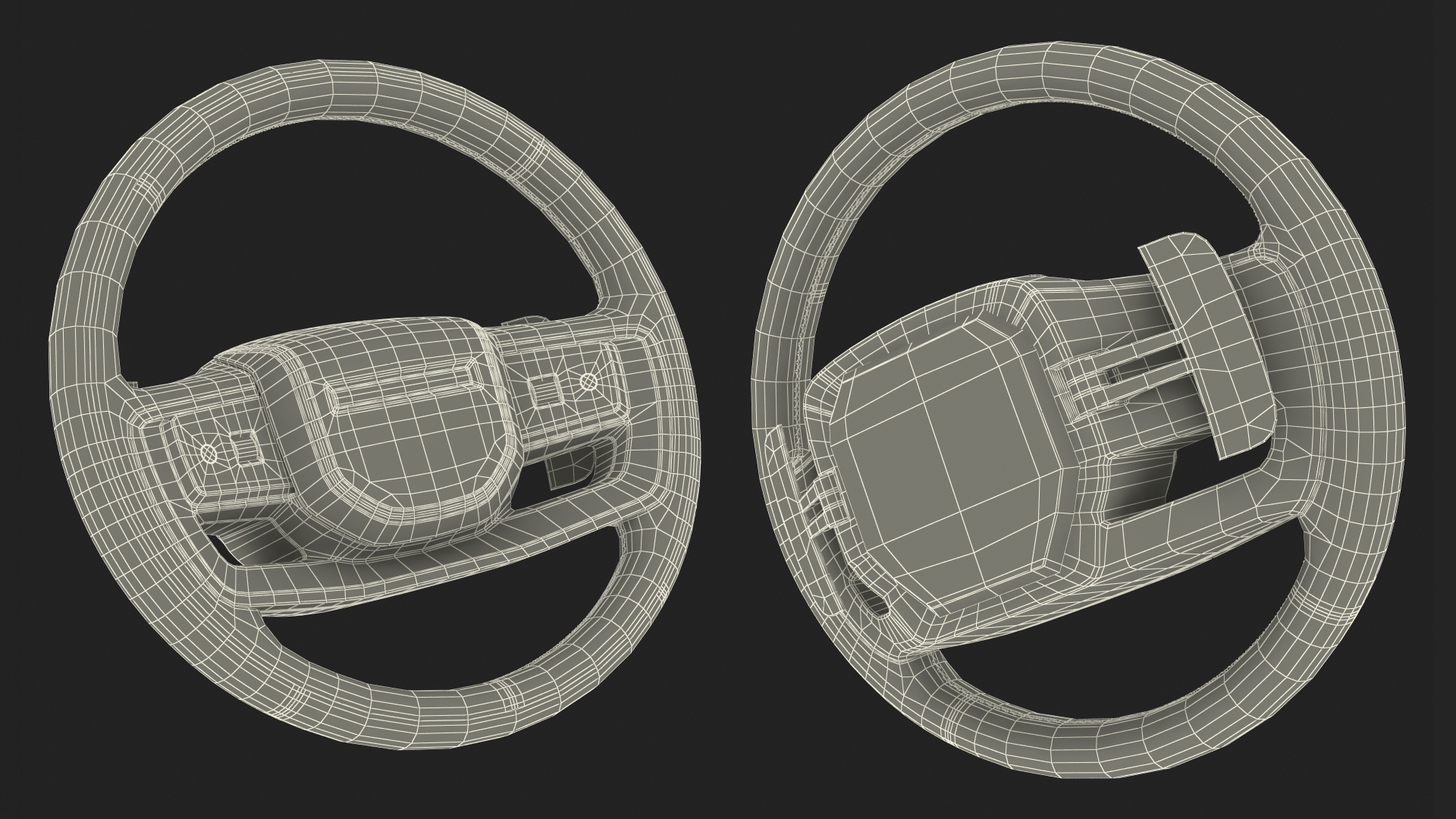 3D Range Rover Steering Wheel
