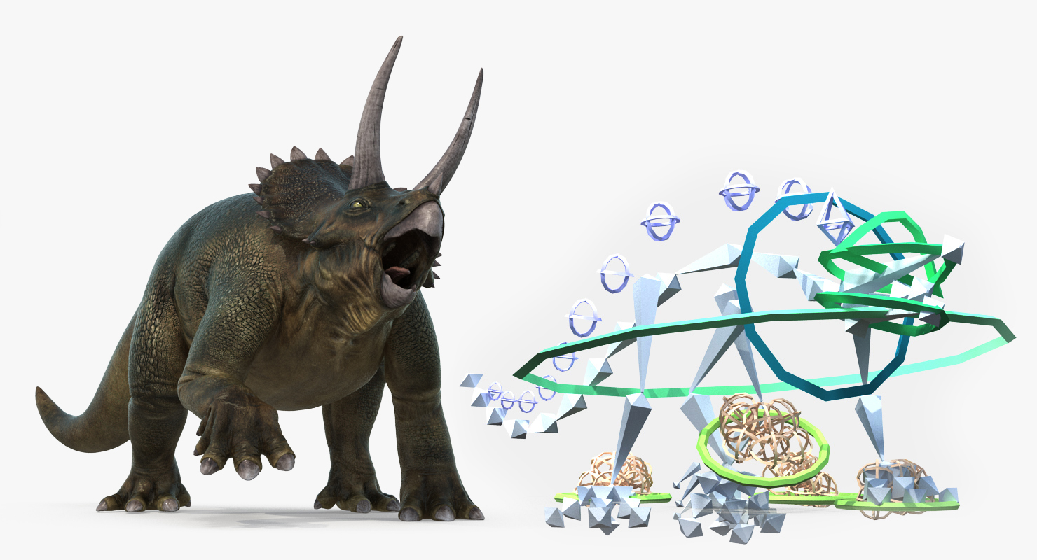 3D Triceratops Rigged model