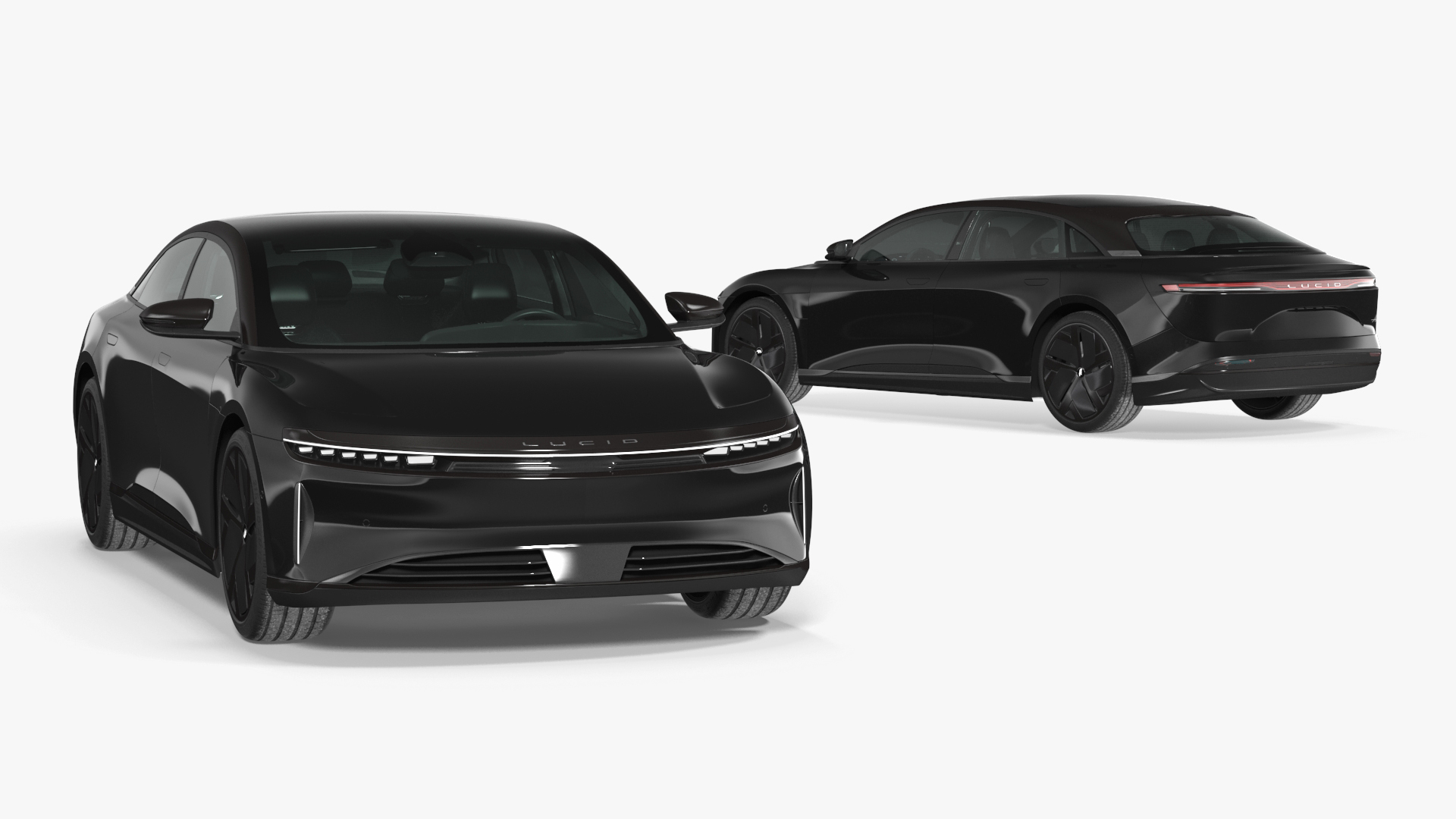 Lucid Air Electric Luxury Sedan Black 3D