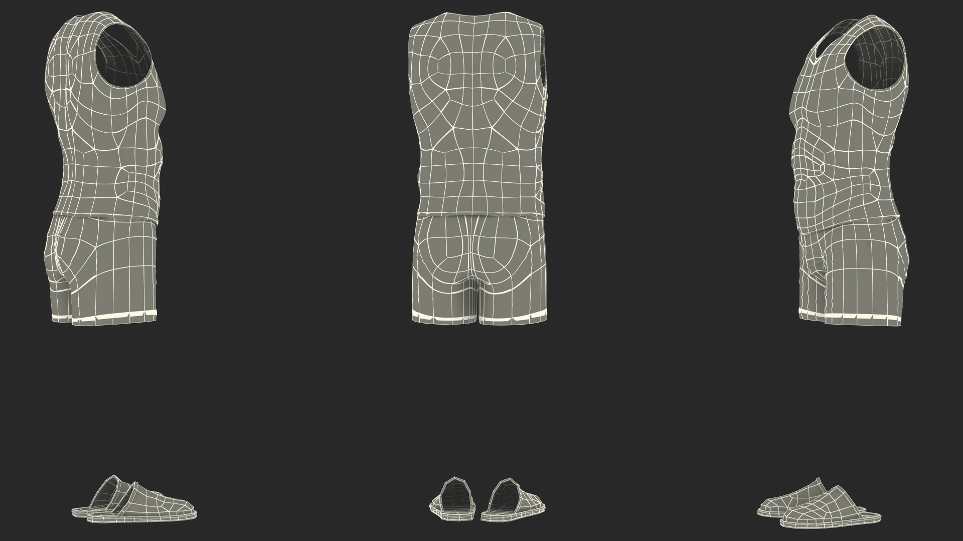 Men Underwear Set 3D