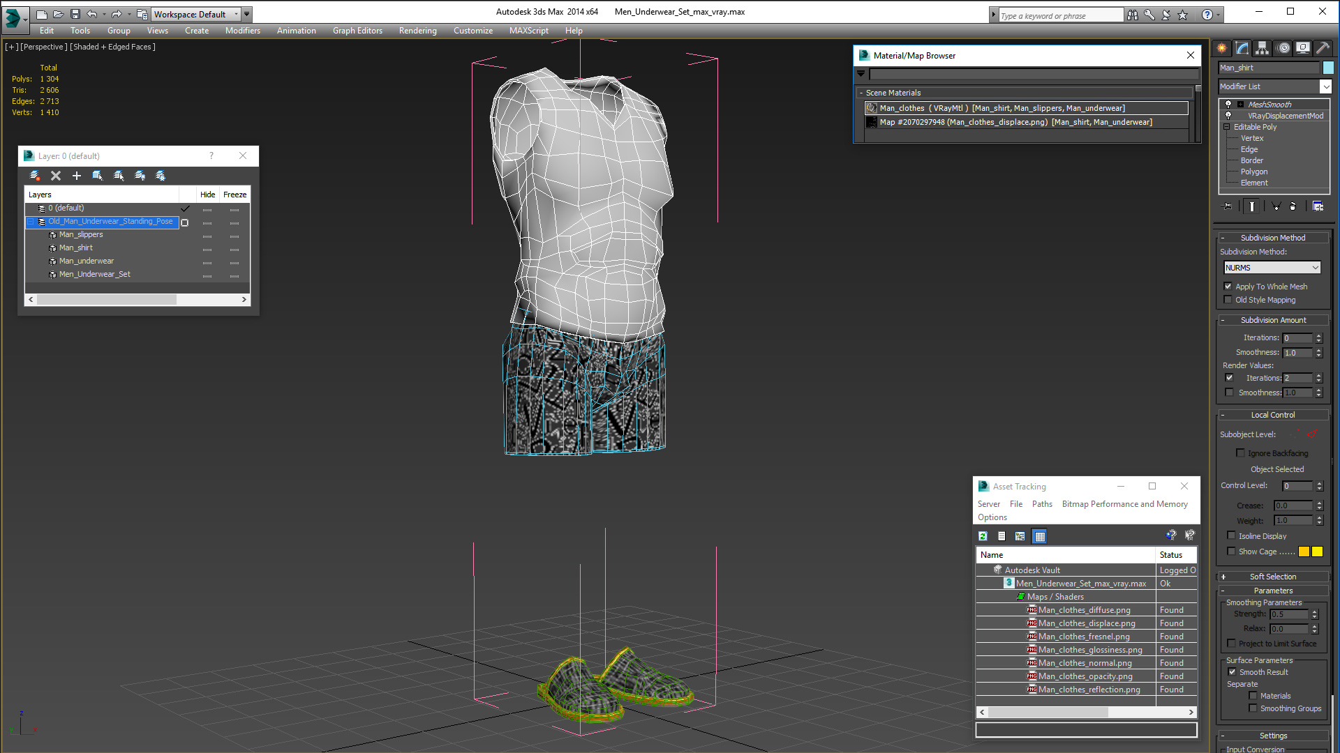 Men Underwear Set 3D