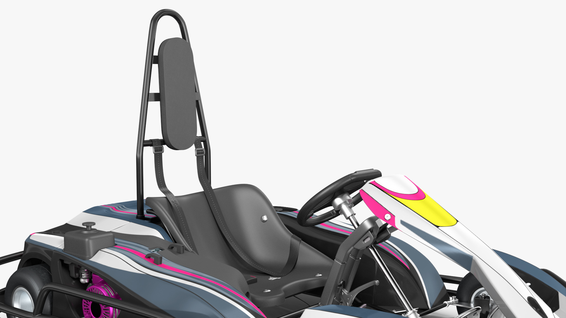 3D model Petrol Powered Kart with Roll Bar Rigged