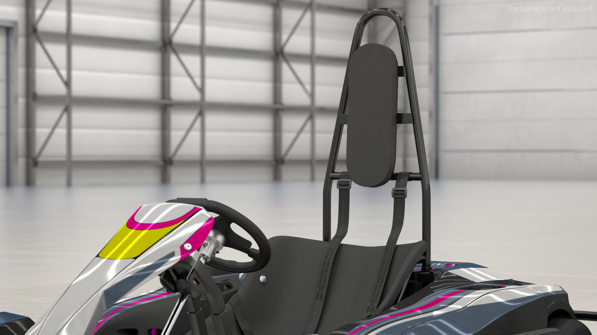 3D model Petrol Powered Kart with Roll Bar Rigged