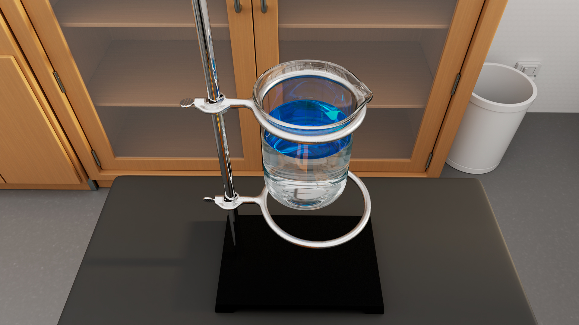 3D Modern School Laboratory Interior with Equipment model