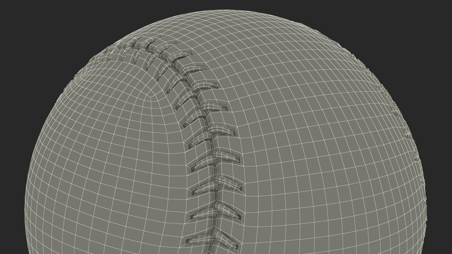 3D Baseball Ball model