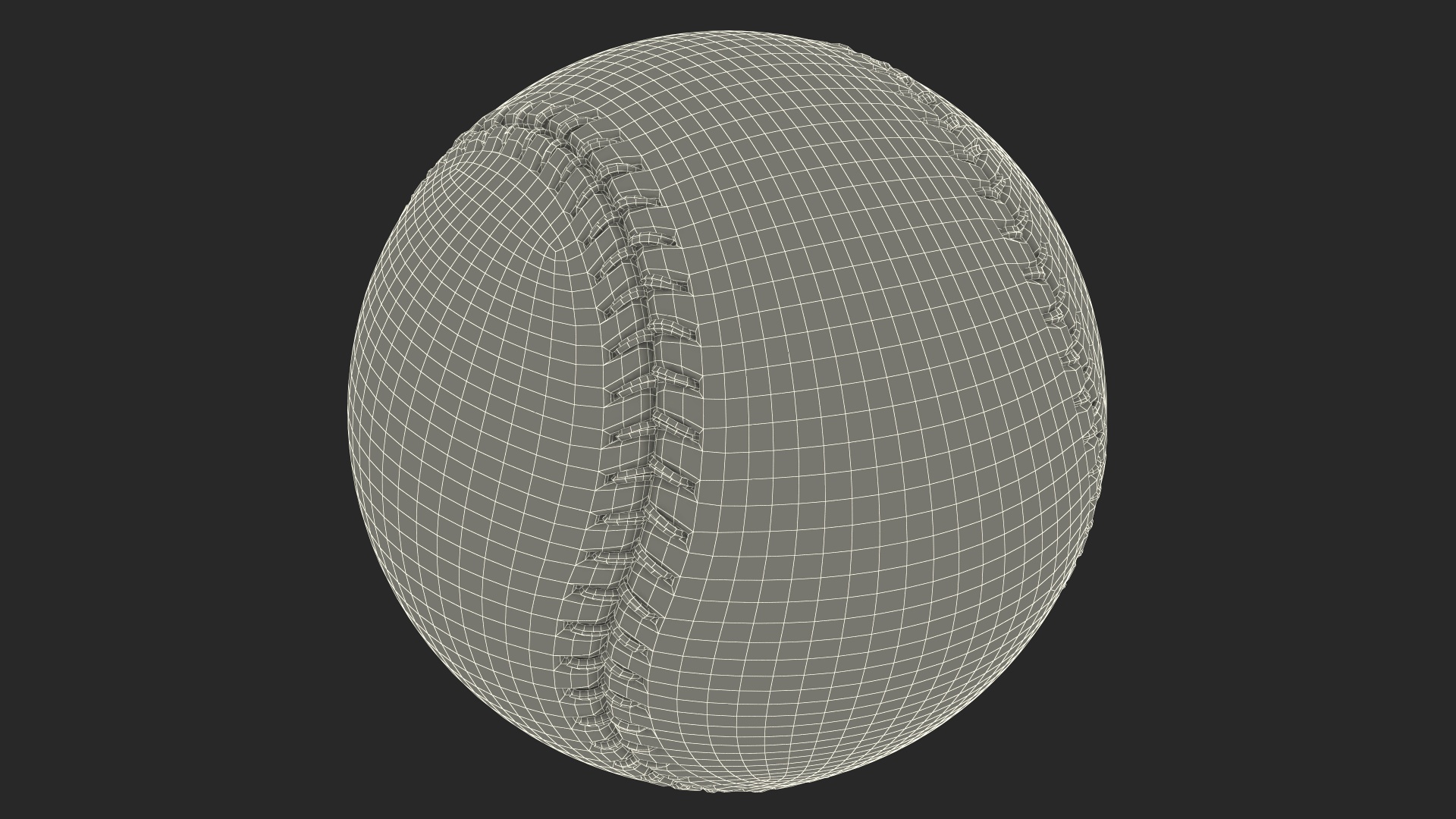 3D Baseball Ball model
