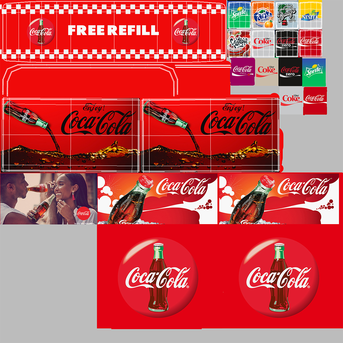 3D Soda Fountain Dispenser model