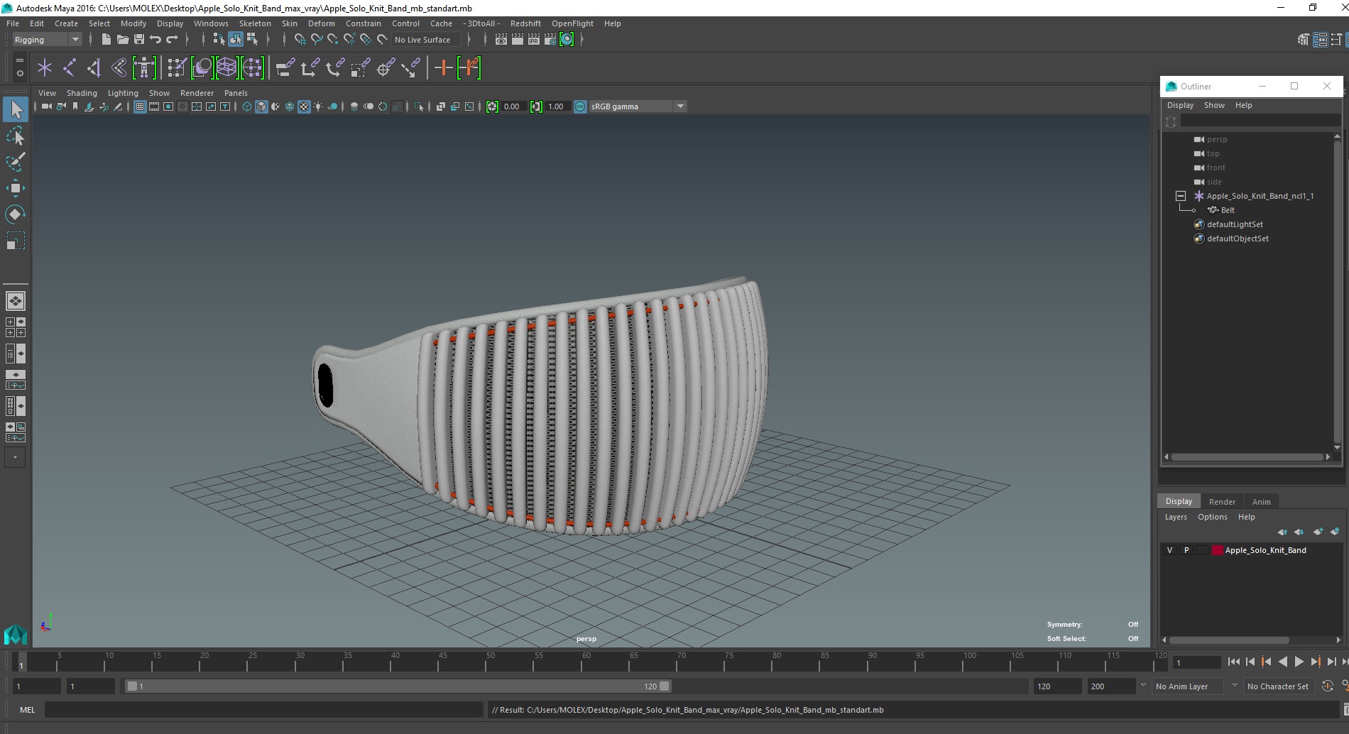 3D model Apple Solo Knit Band
