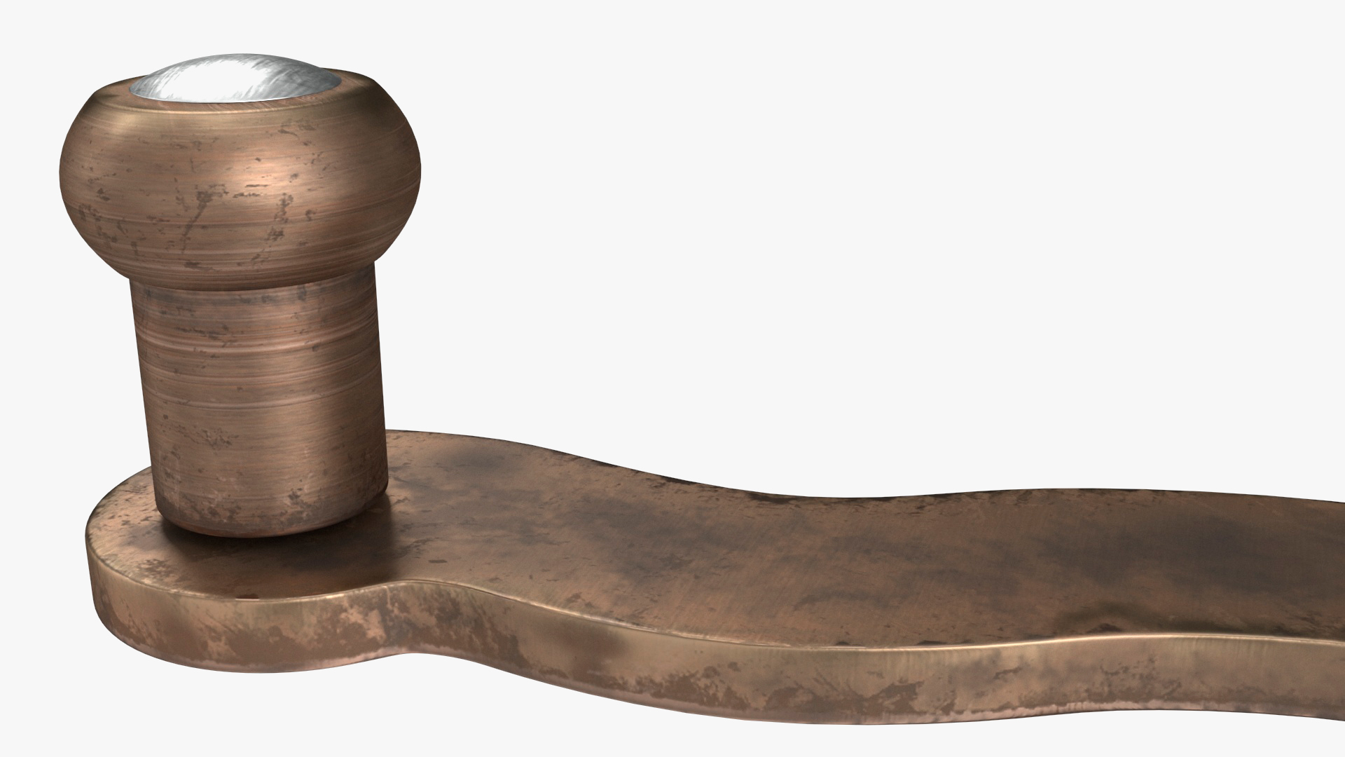 3D Authentic Vintage Bronze Spice Grinder model