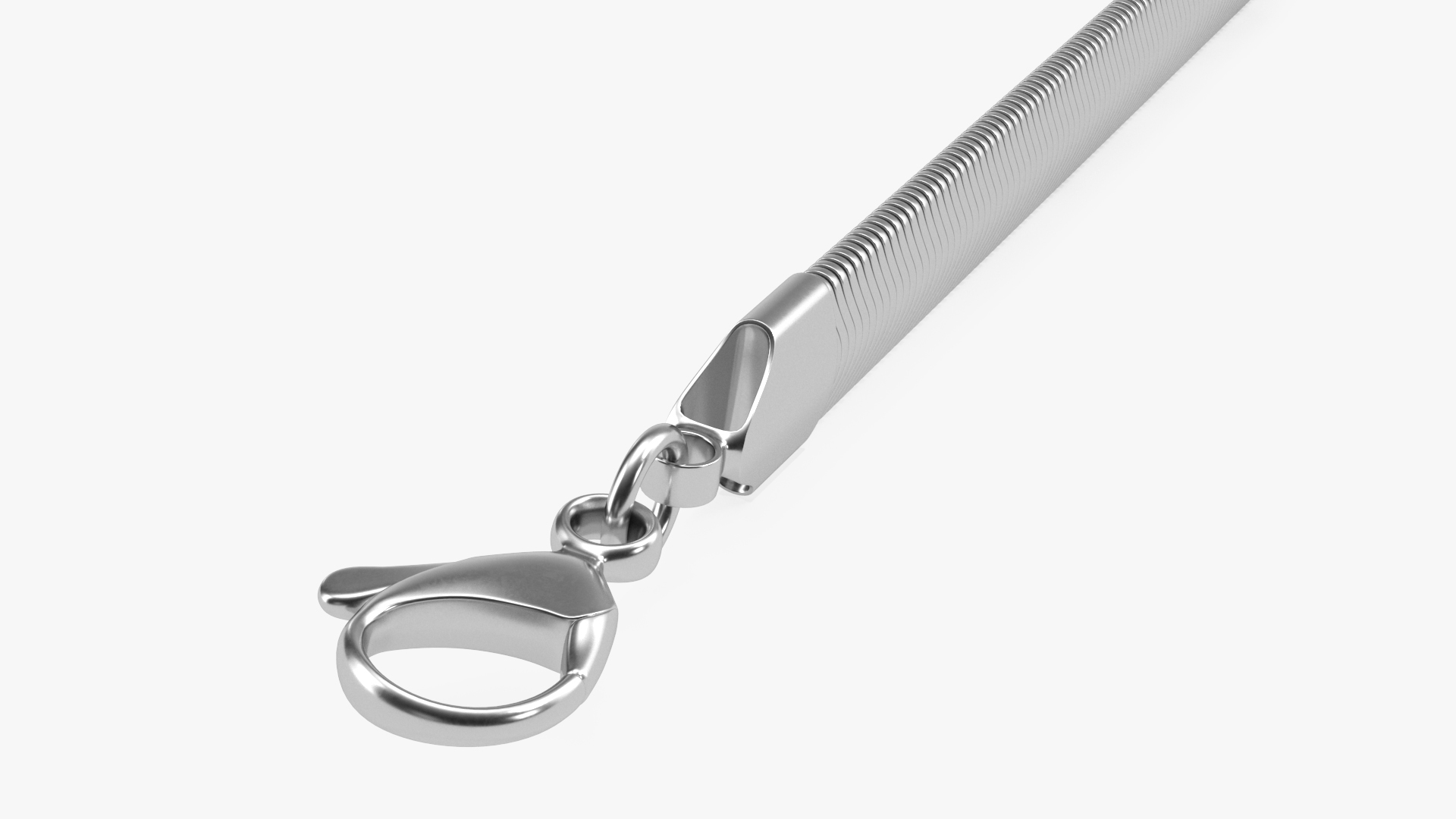 3D Snake Jewelry Silver Chain