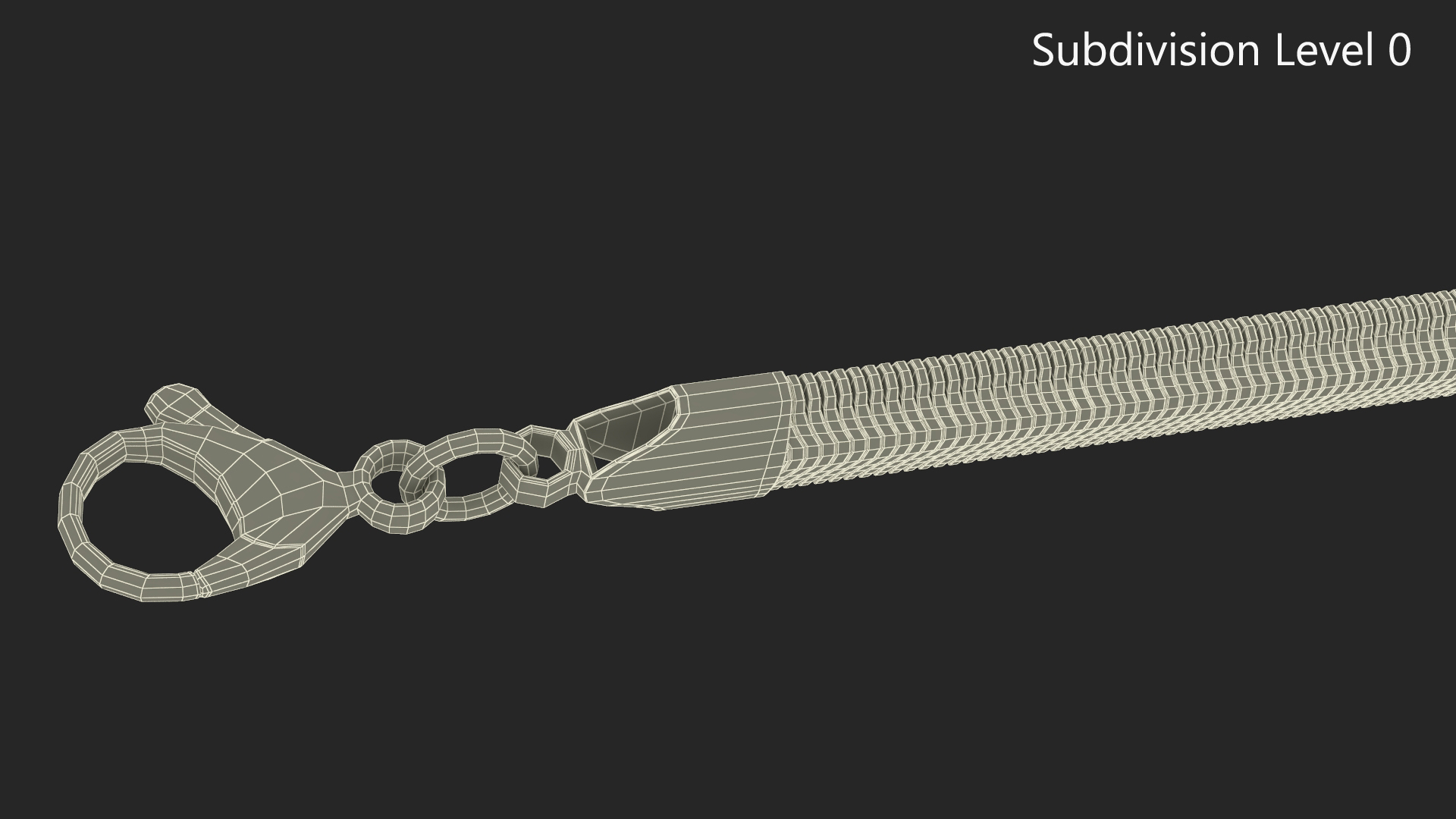 3D Snake Jewelry Silver Chain