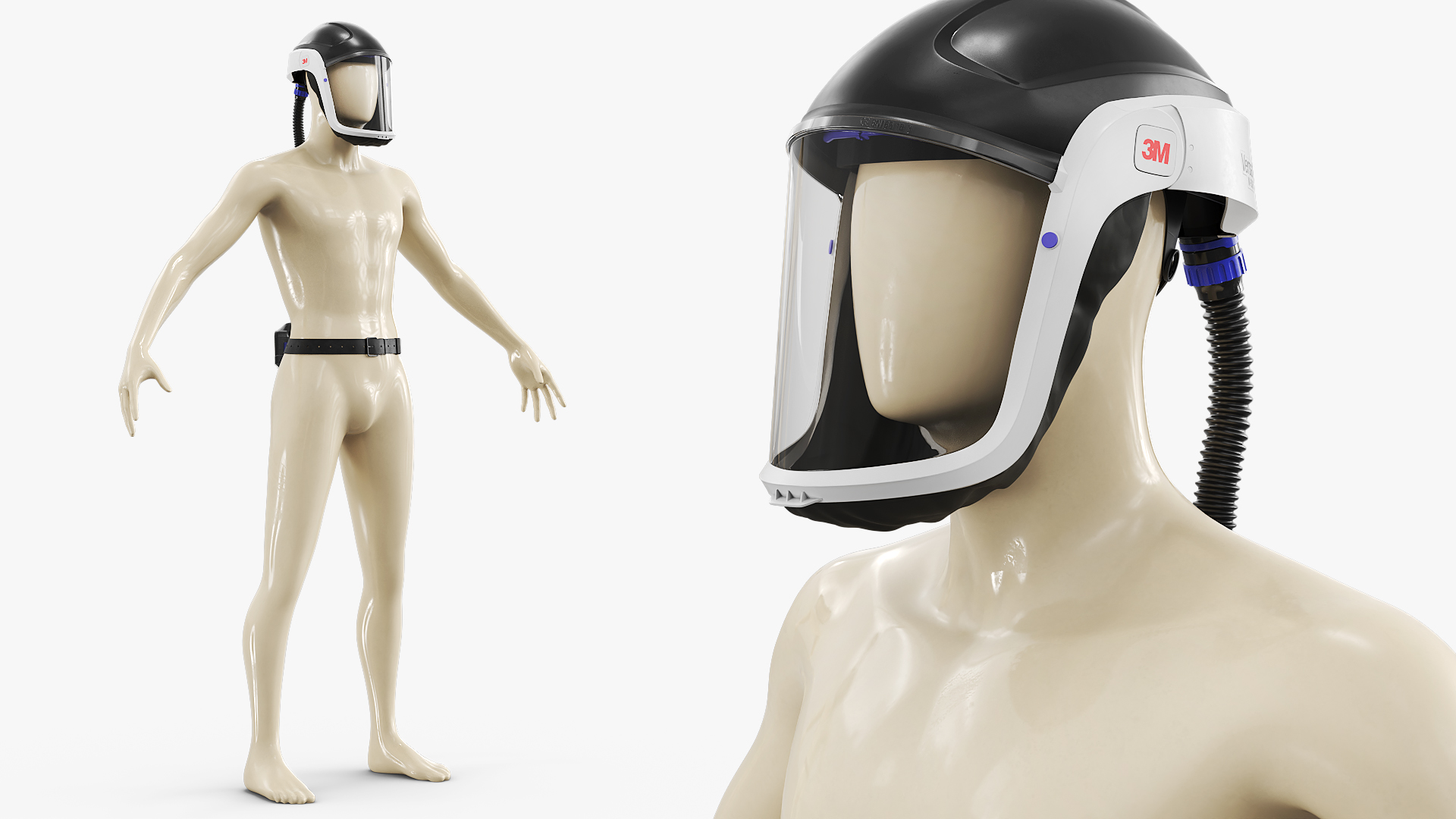 3M Versaflo M-306 Safety Helmet Rigged, view 5