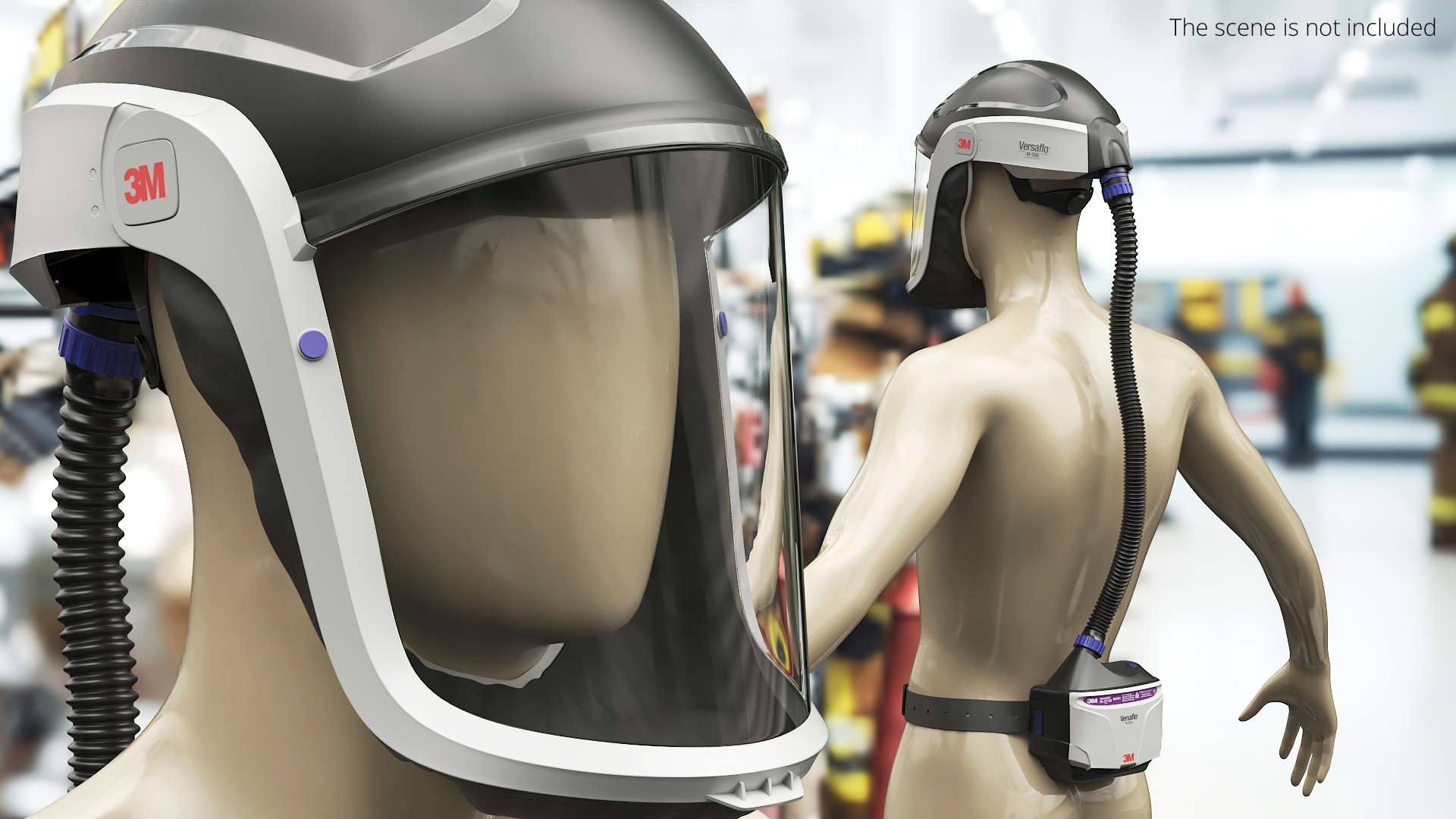 3M Versaflo M-306 Safety Helmet Rigged, view 4
