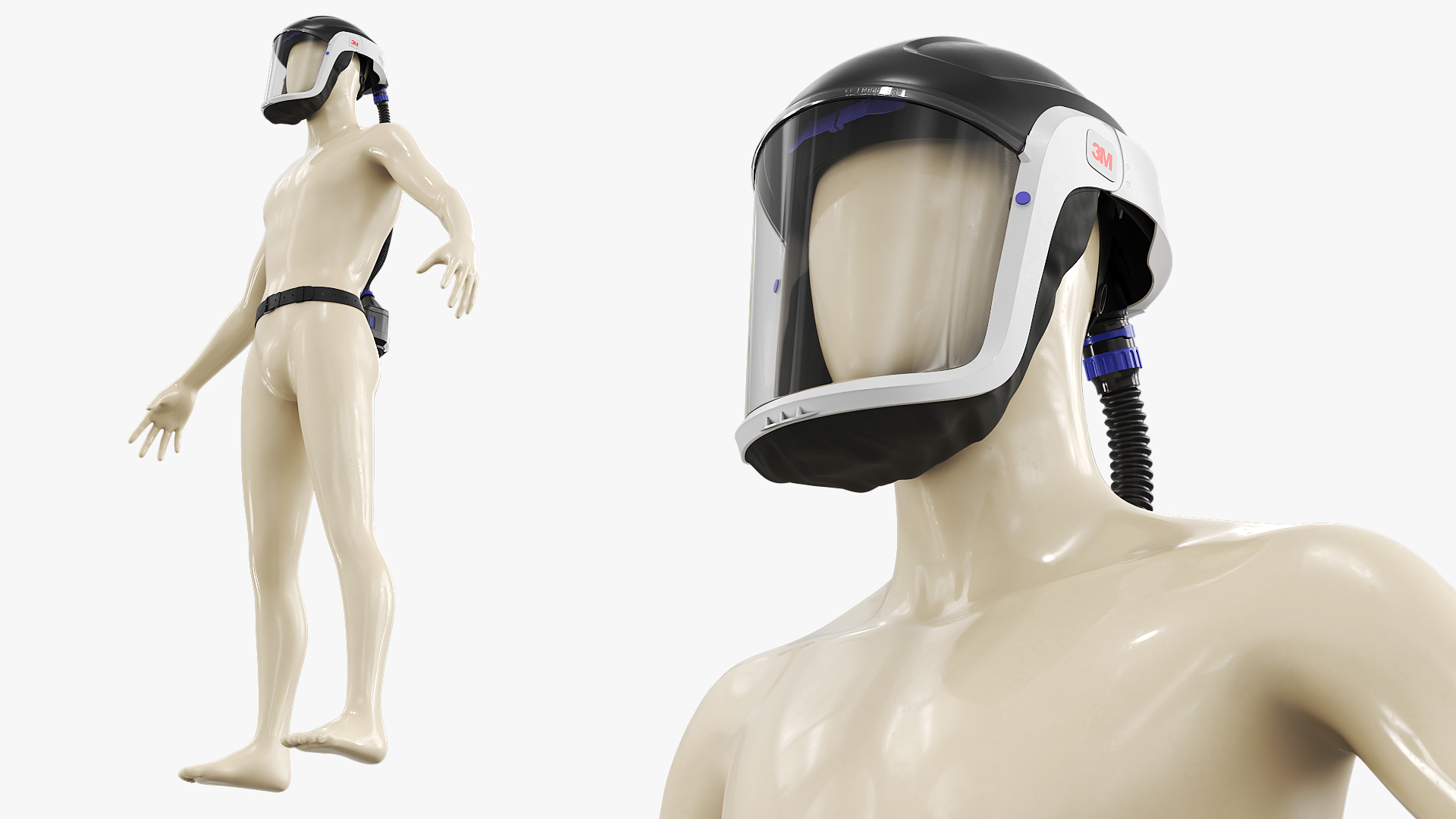 3M Versaflo M-306 Safety Helmet Rigged, view 8