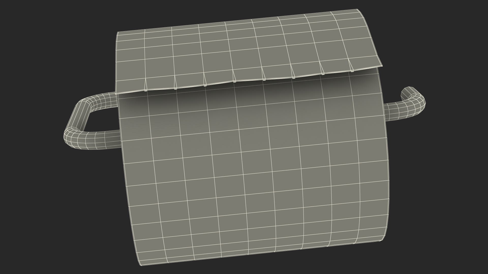 Toilet Roll Holder With Paper 3D model