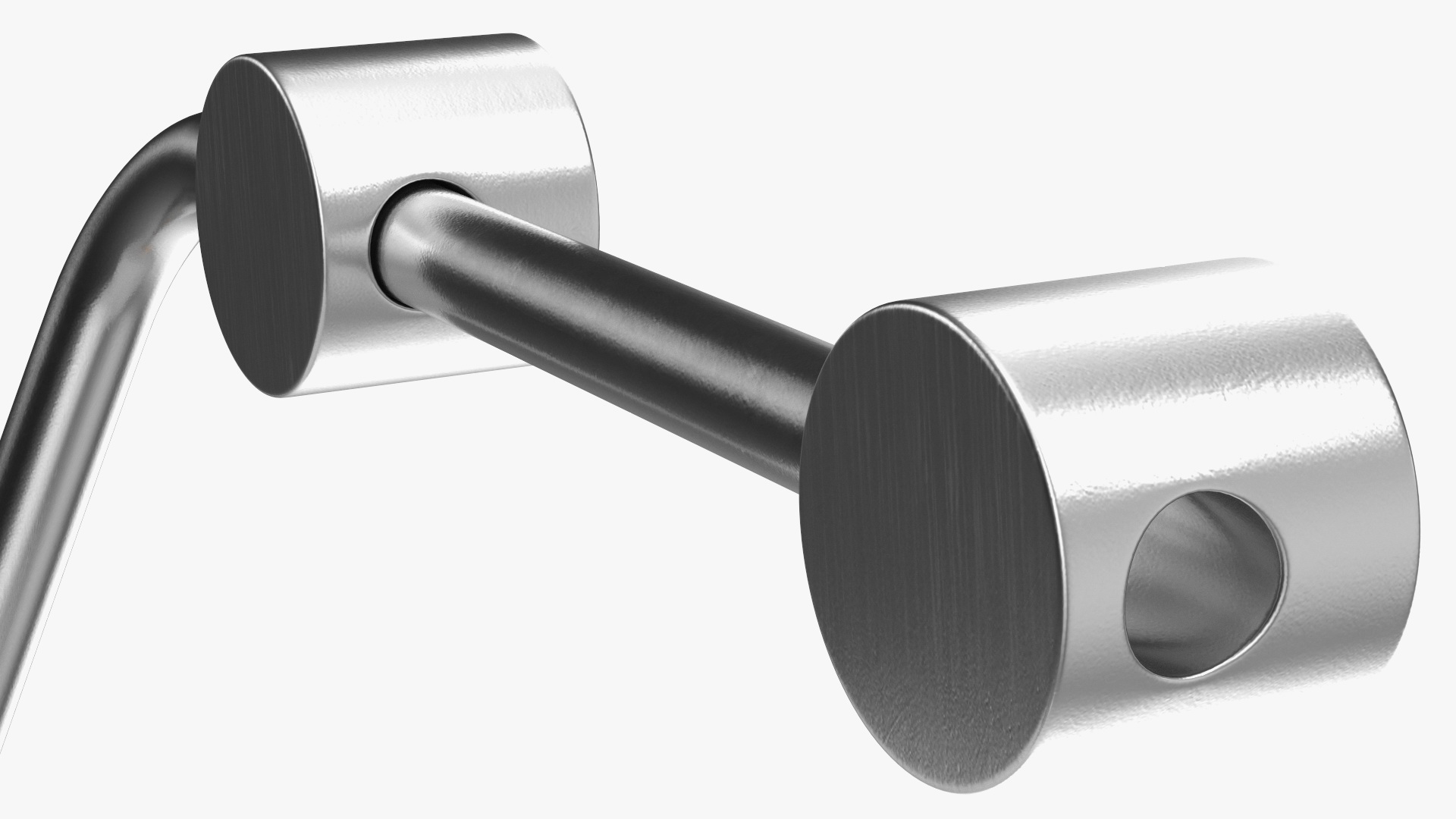Toilet Roll Holder With Paper 3D model