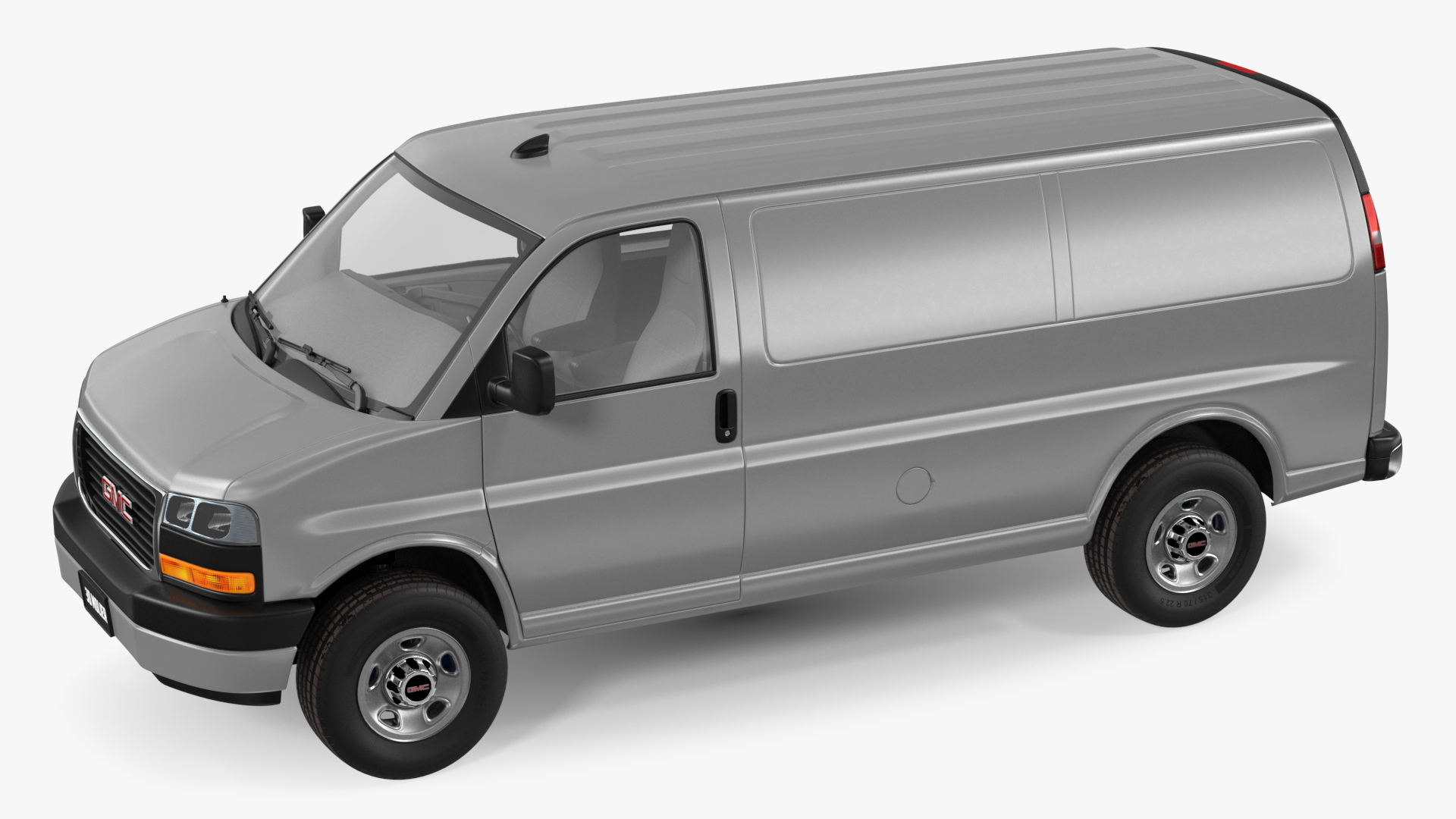 3D GMC Savana Van Grey Rigged