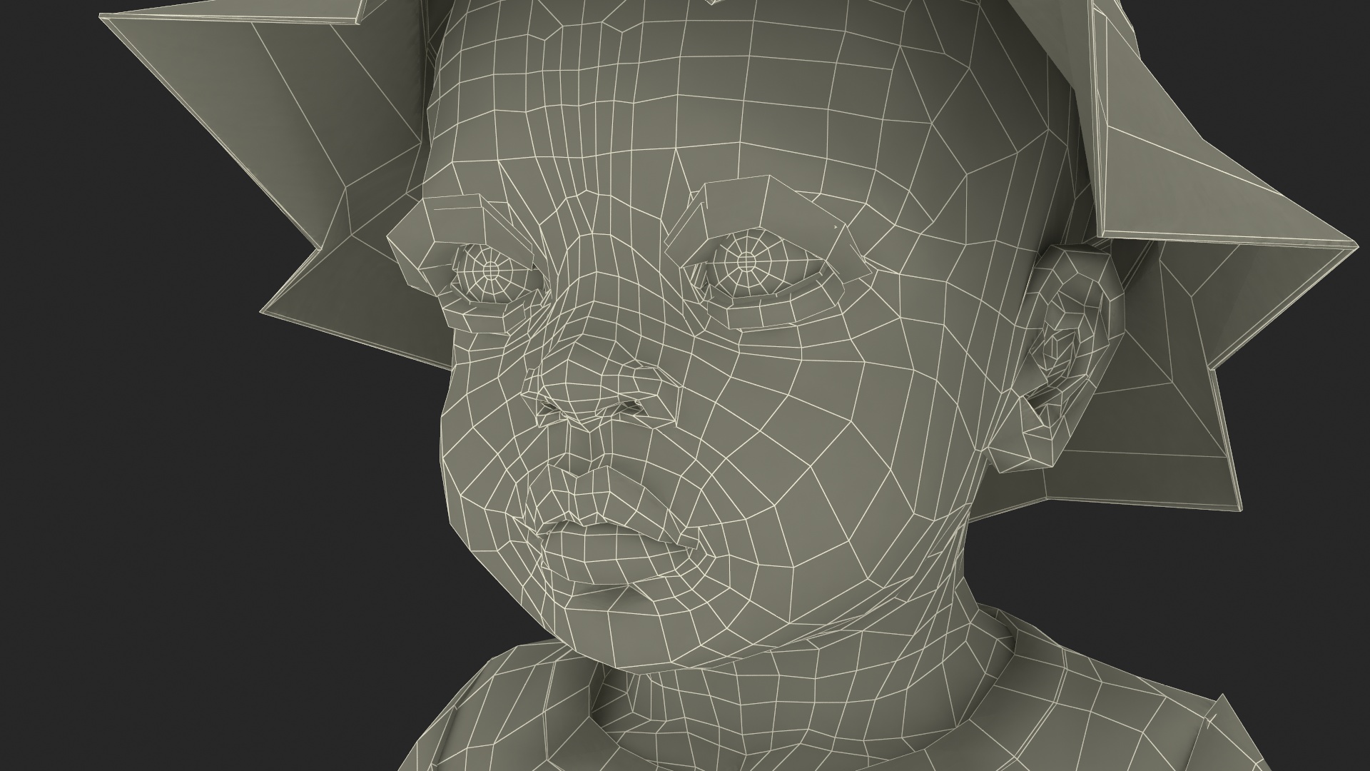 3D Little African Girl Light Skin in Summer Fur Rigged