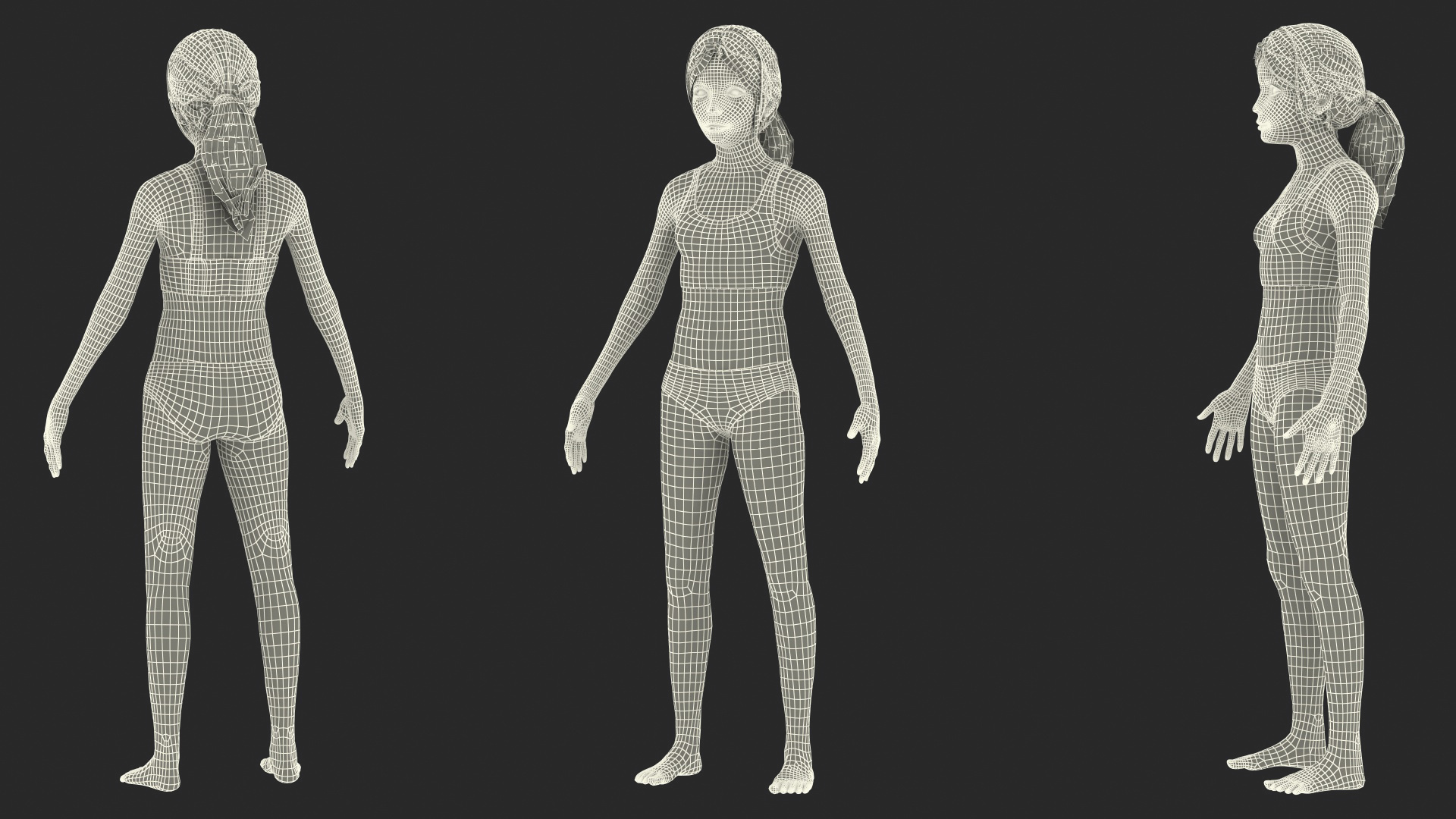 Kid Girl Fur 3D