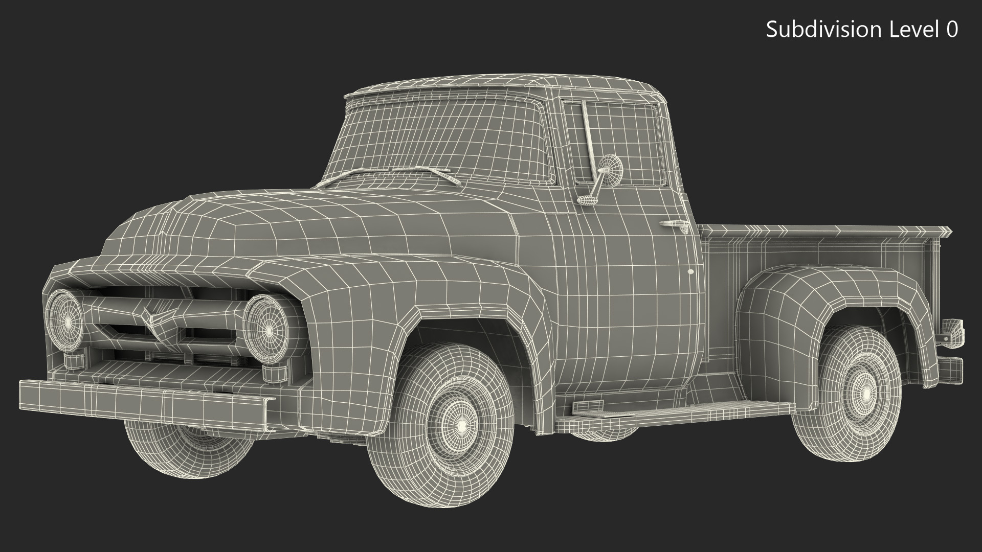 3D model Classic Pickup Truck