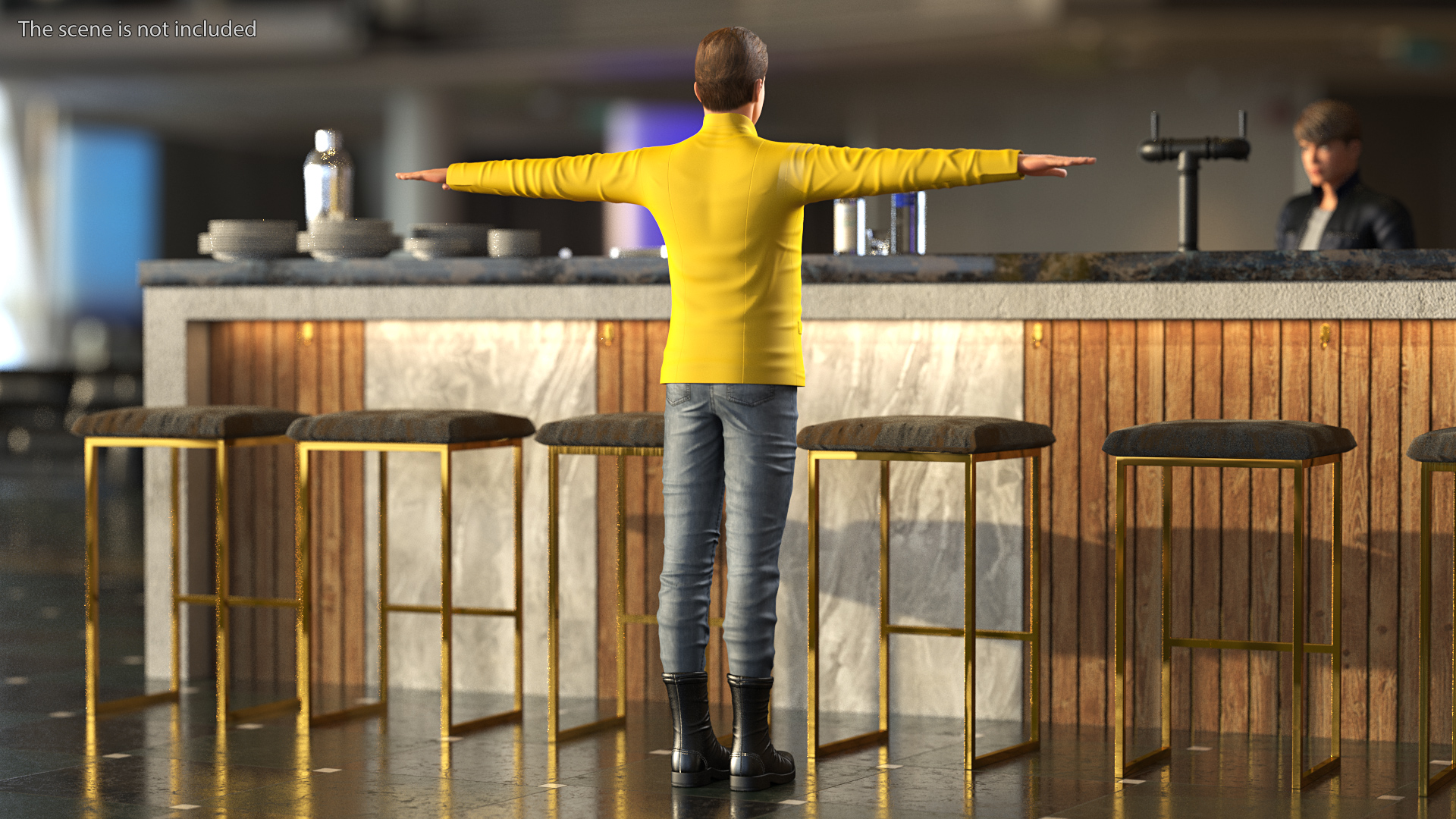 3D Teenage Boy Fashionable Style T Pose