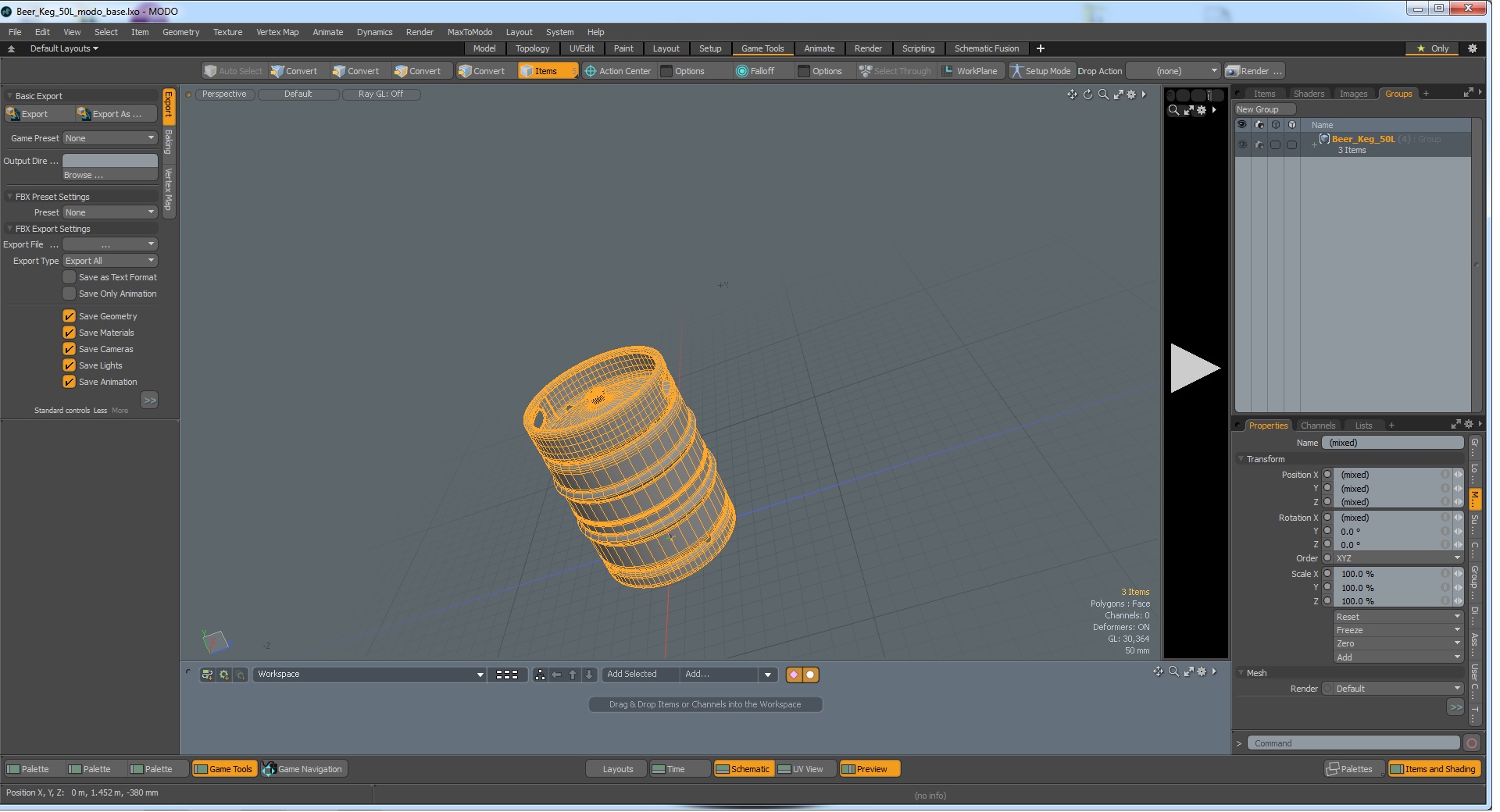 Beer Keg 50L 3D