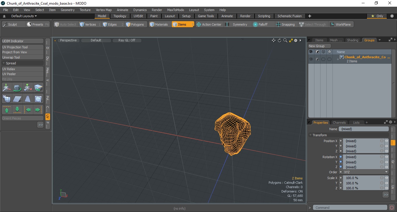 Chunk of Anthracite Coal 3D model