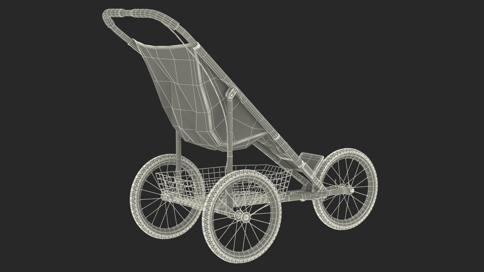 3D model Baby Stroller for Runners