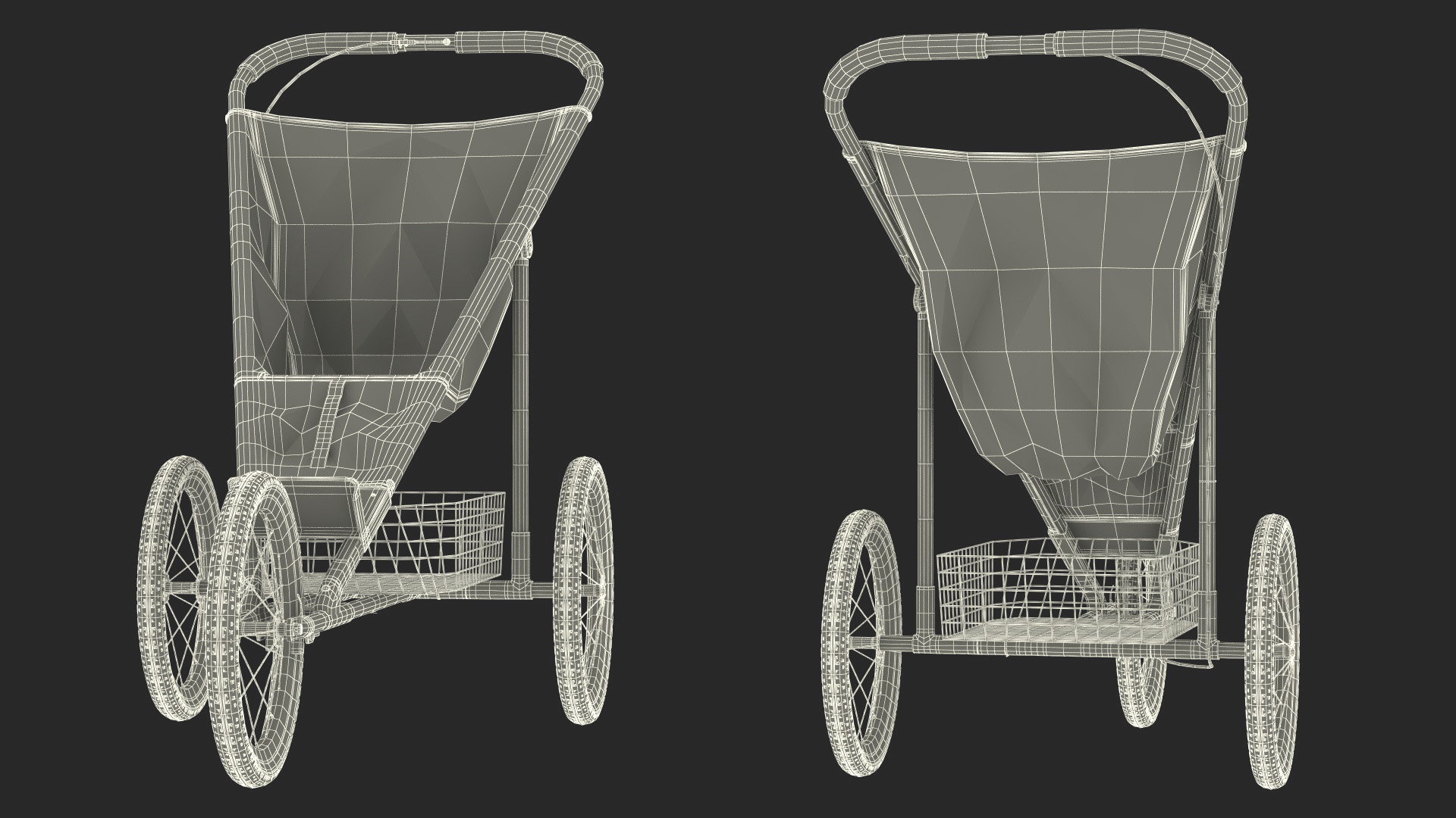 3D model Baby Stroller for Runners
