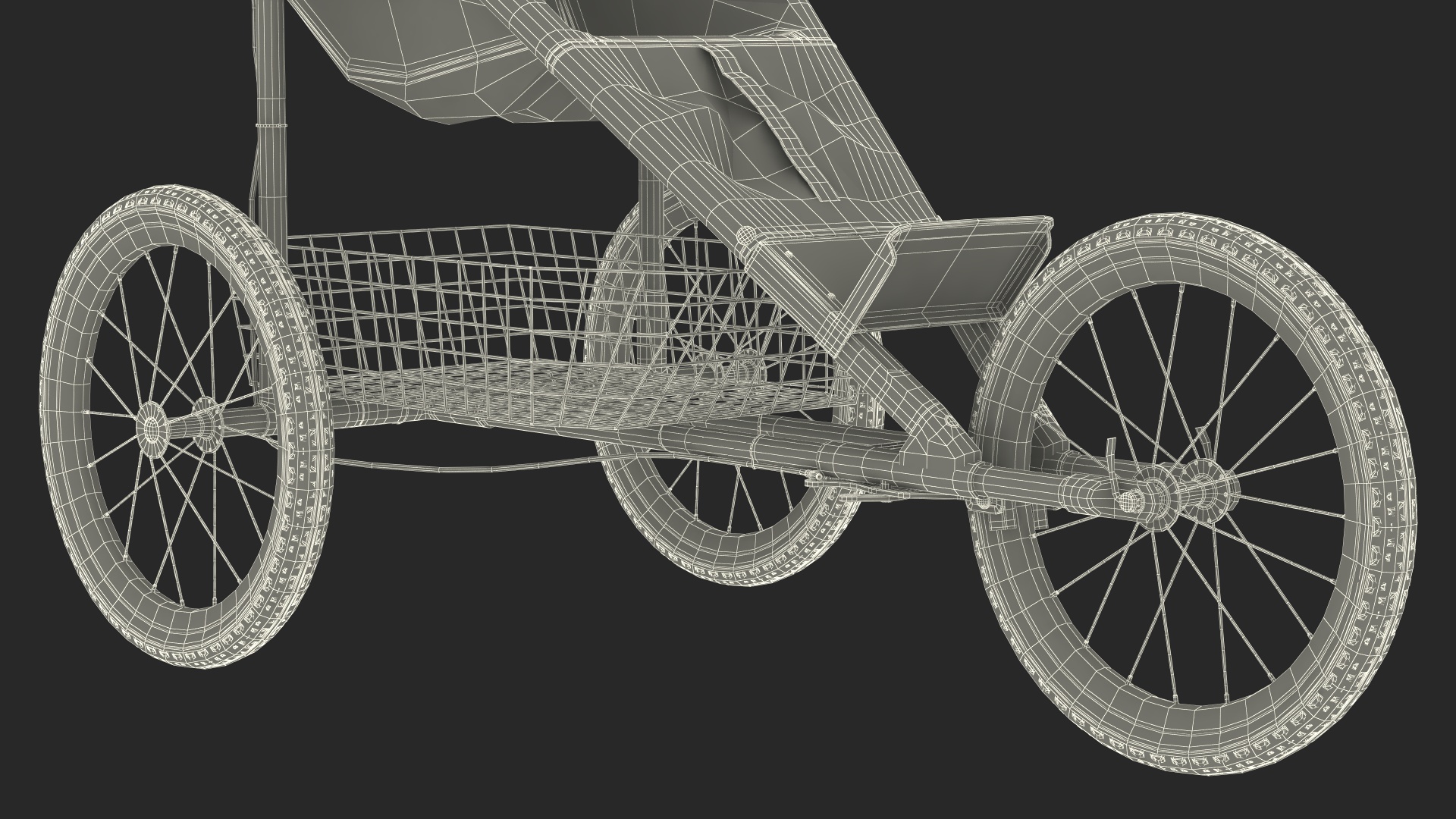 3D model Baby Stroller for Runners
