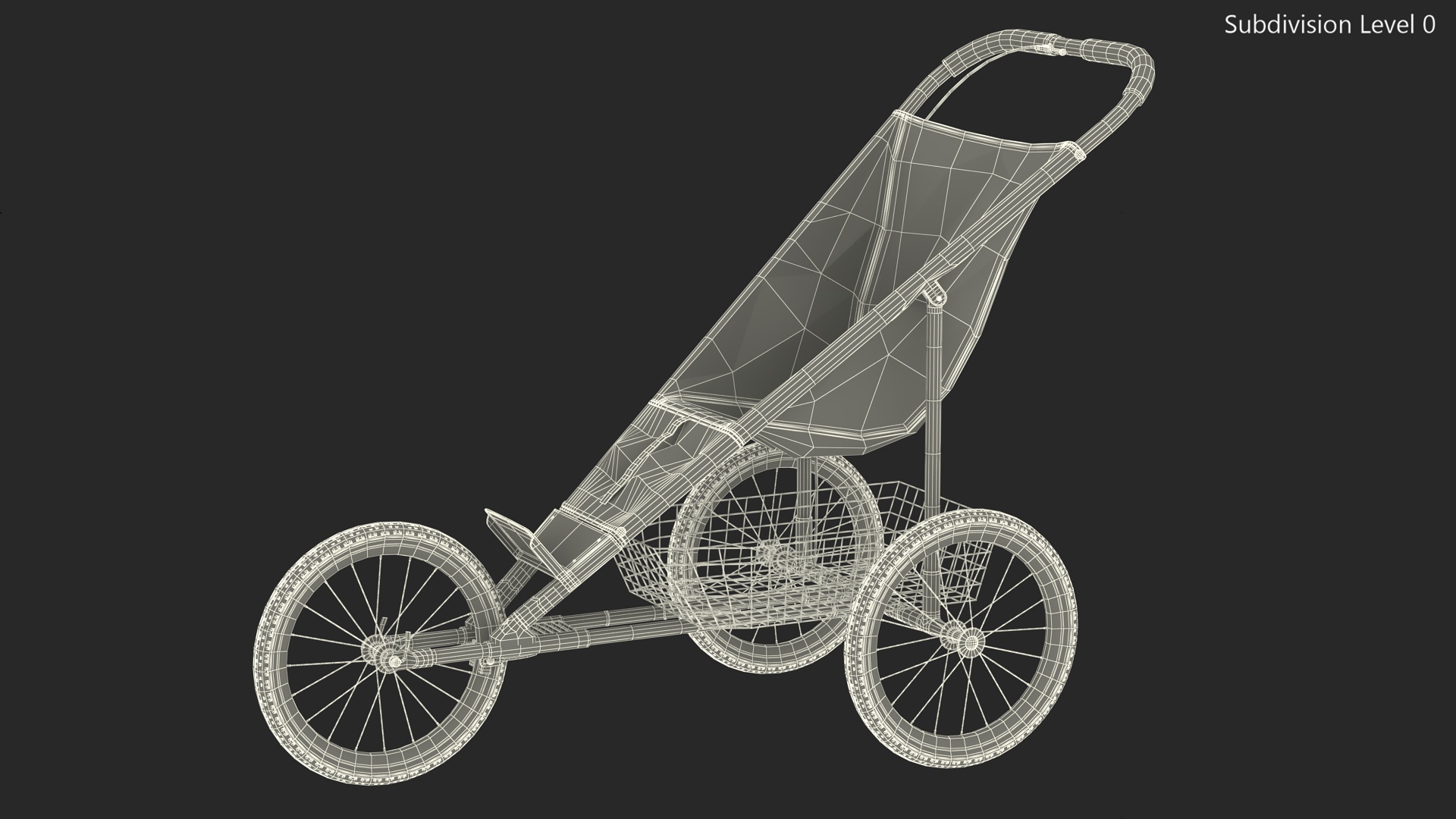 3D model Baby Stroller for Runners