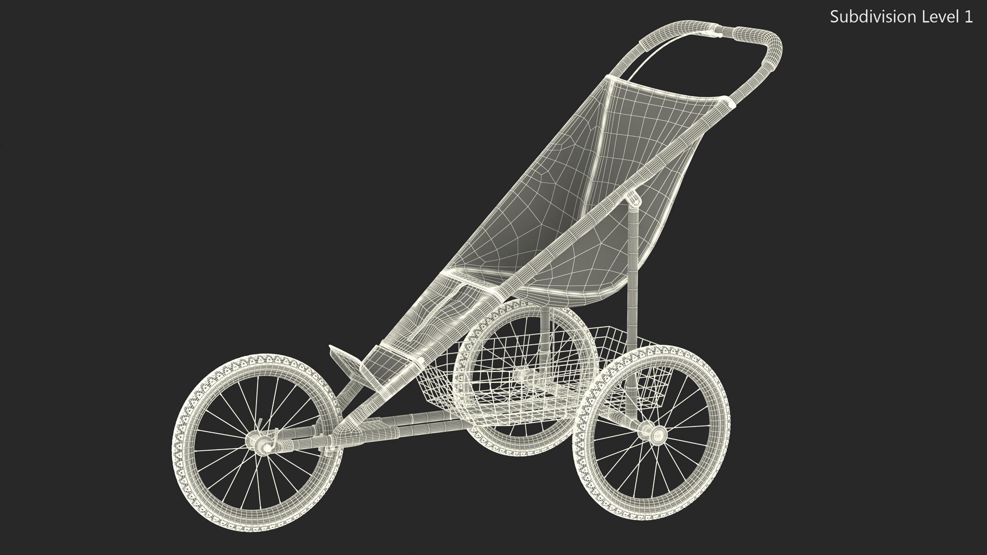 3D model Baby Stroller for Runners