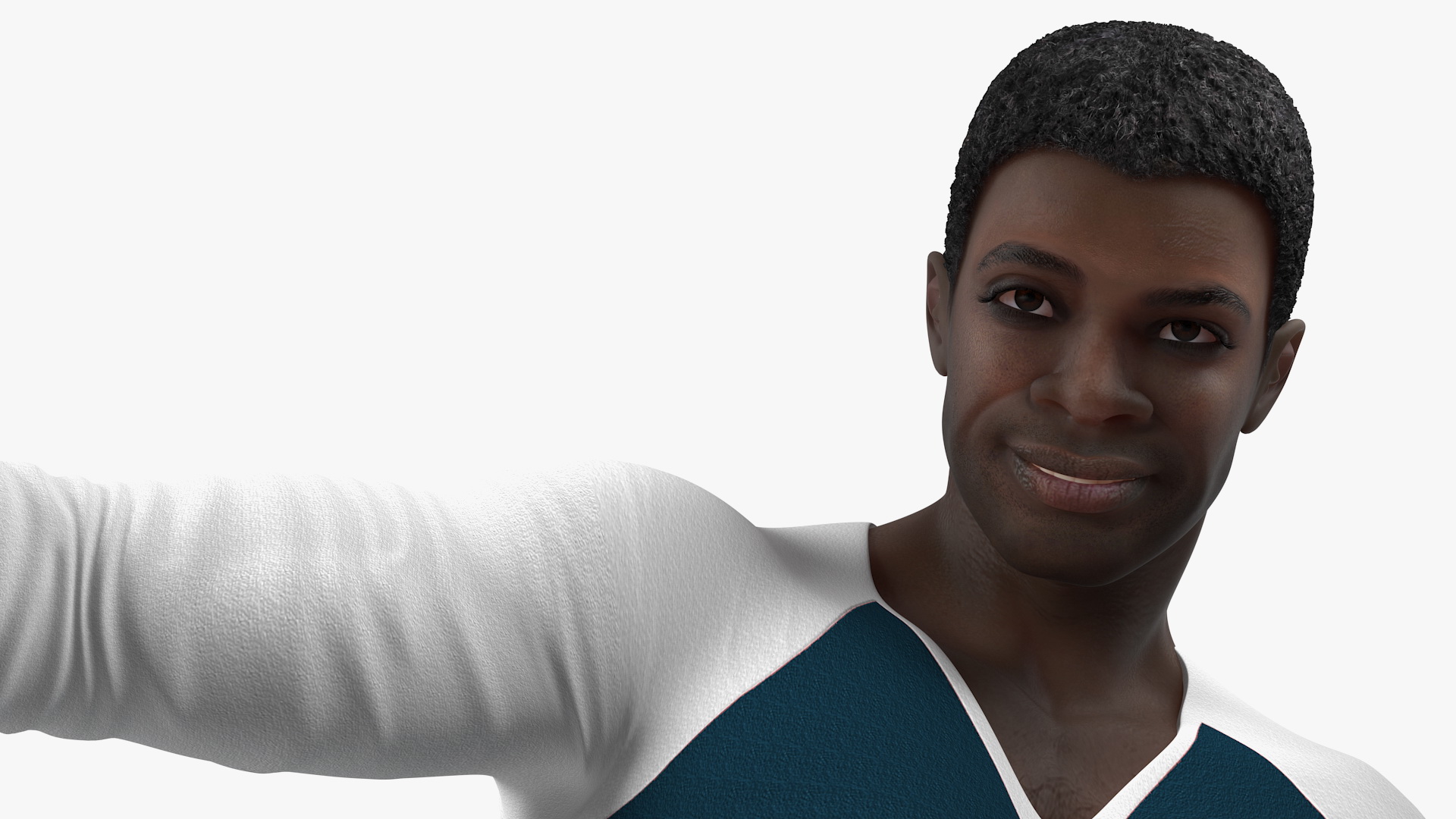 Afro American Man in Urban Style 3D