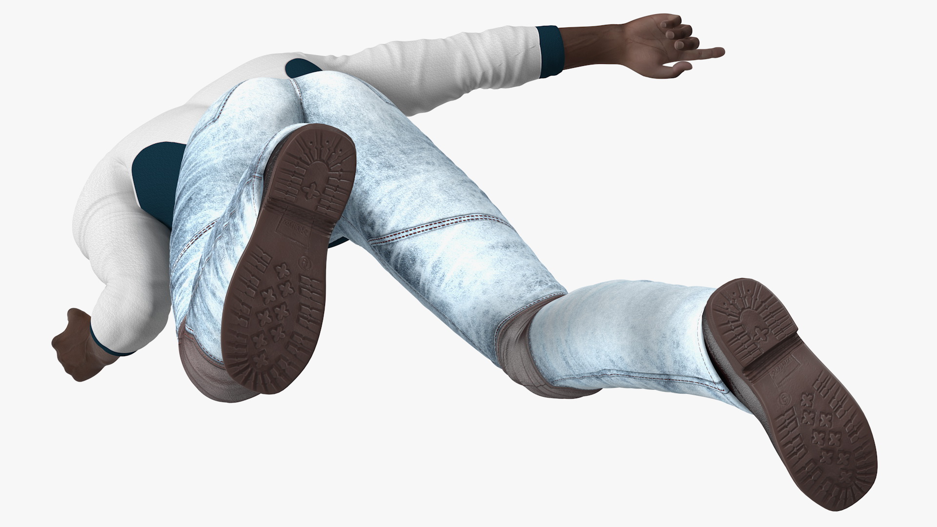 Afro American Man in Urban Style 3D