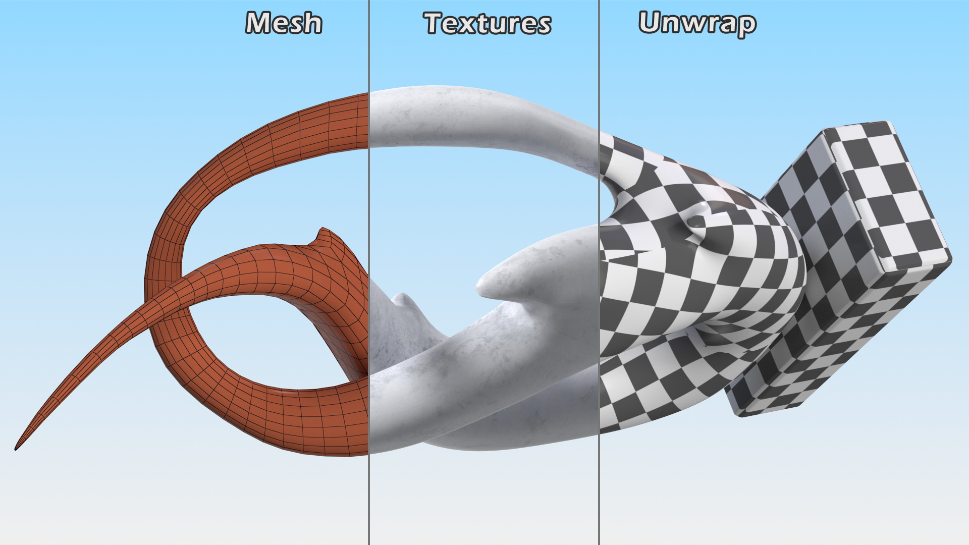 3D Marble Abstract Modern Sculpture Home Decoration model